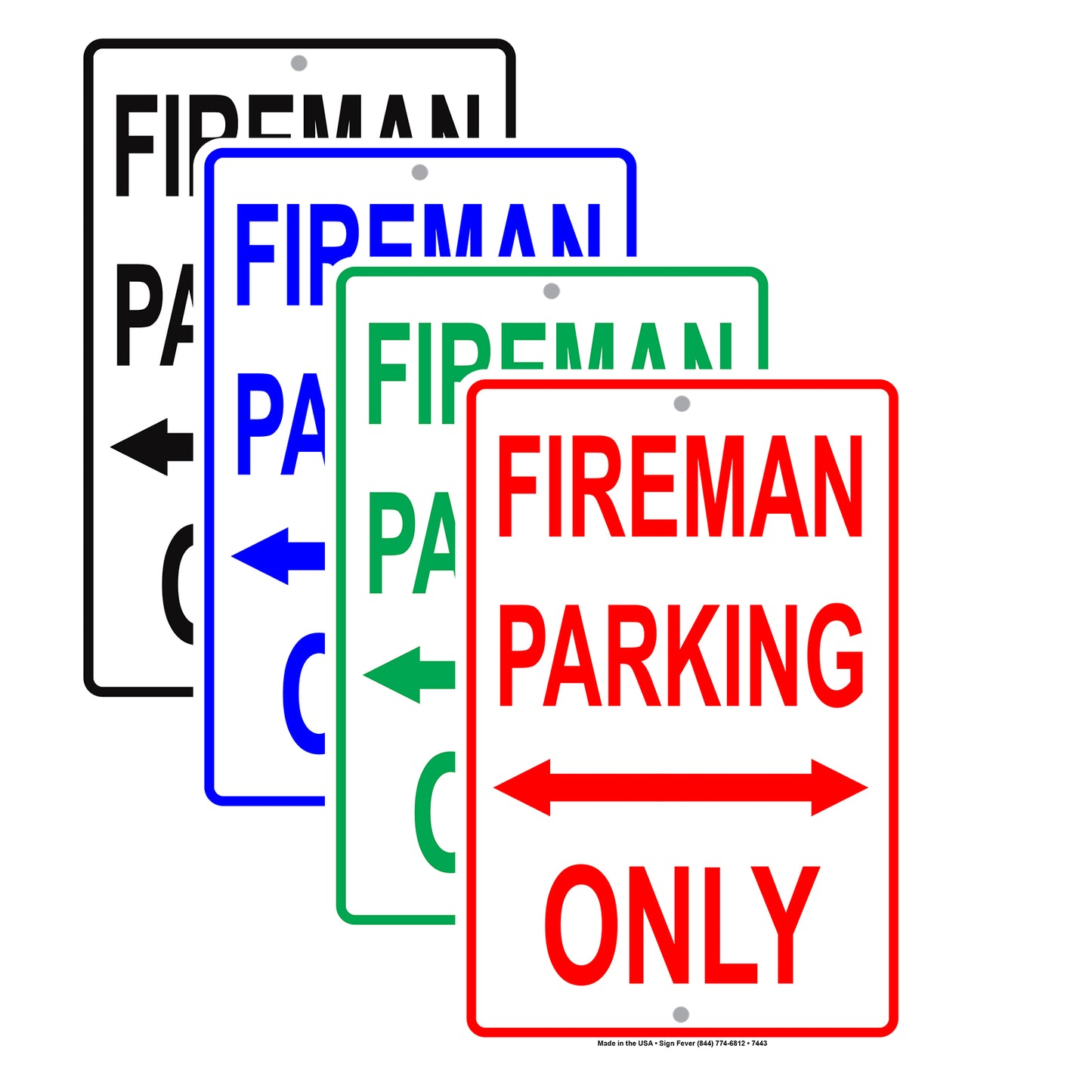 Fireman Parking Only All Others Will Be Towed Novelty Rescue Squad Emergency Reserved Parking Aluminum Metal Sign Plate