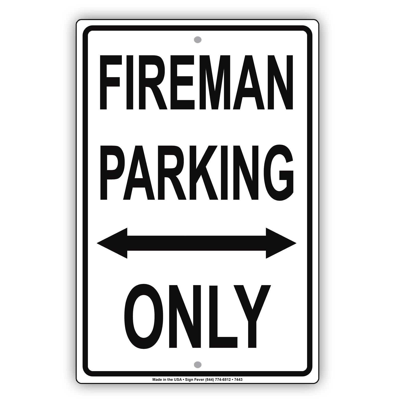 Fireman Parking Only All Others Will Be Towed Novelty Rescue Squad Emergency Reserved Parking Aluminum Metal Sign Plate