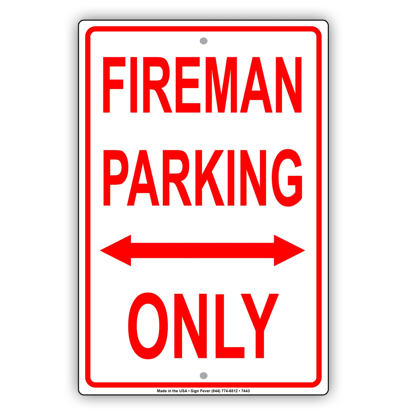 Fireman Parking Only All Others Will Be Towed Novelty Rescue Squad Emergency Reserved Parking Aluminum Metal Sign Plate