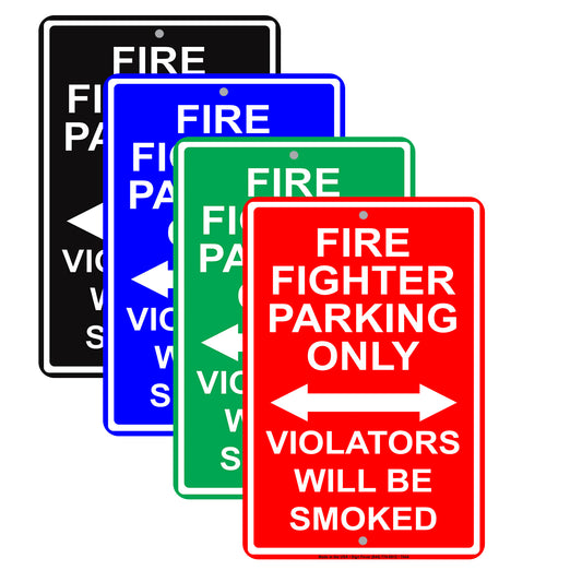 Fireman Parking Only All Others Will Be Towed Novelty Rescue Squad Emergency Reserved Parking Aluminum Metal Sign Plate