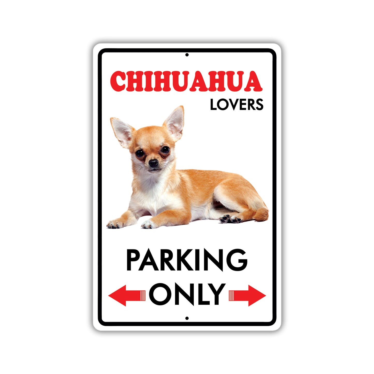 Beware! Guard Chihuahua On Duty Dog Sign