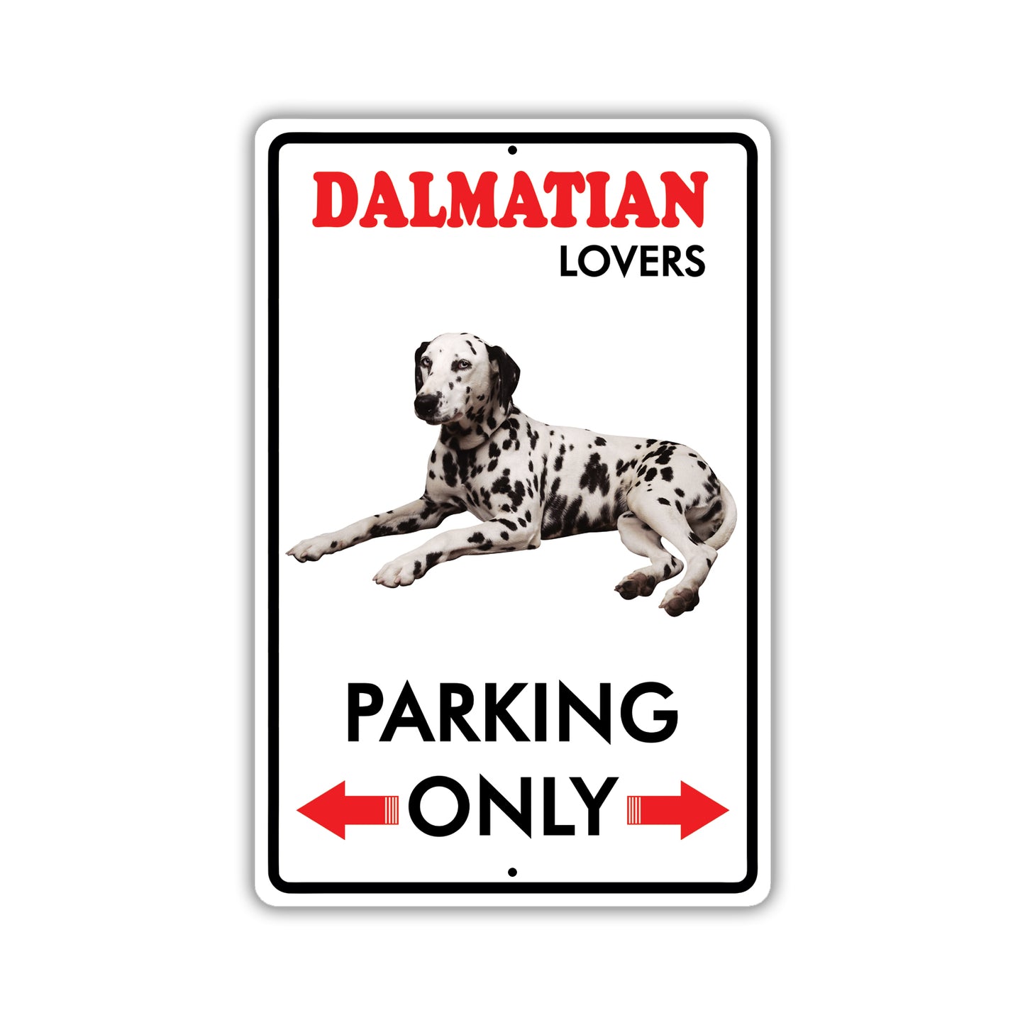 Beware! Guard Dalmatian On Duty Dog Sign