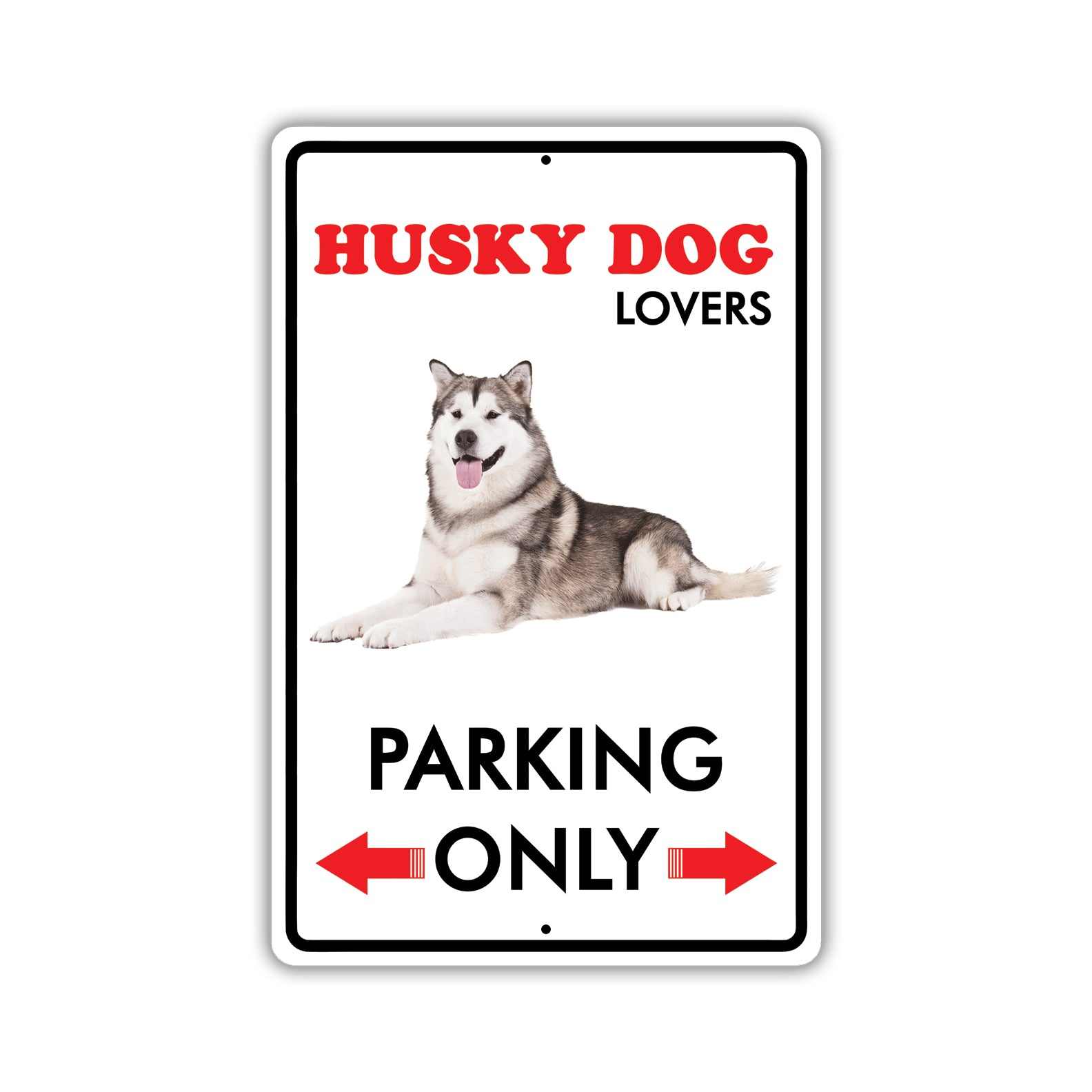 Beware! Guard Husky Dog On Duty Dog Sign