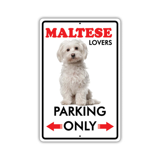 Beware! Guard Maltese On Duty Dog Sign