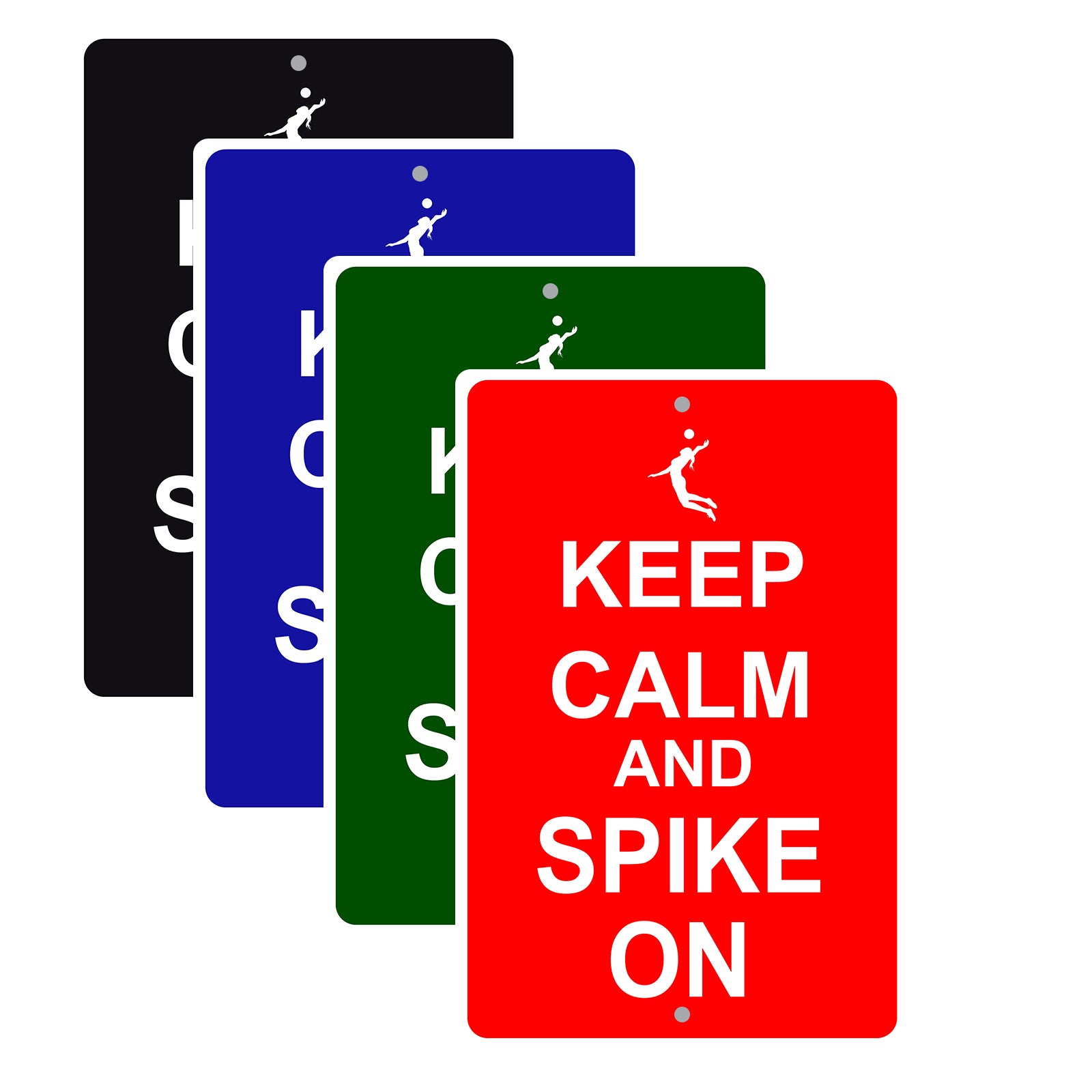 Keep Calm And Spike On With Humor Jokes Funny Gags Novelty Caution Alert Warning Aluminum Sign