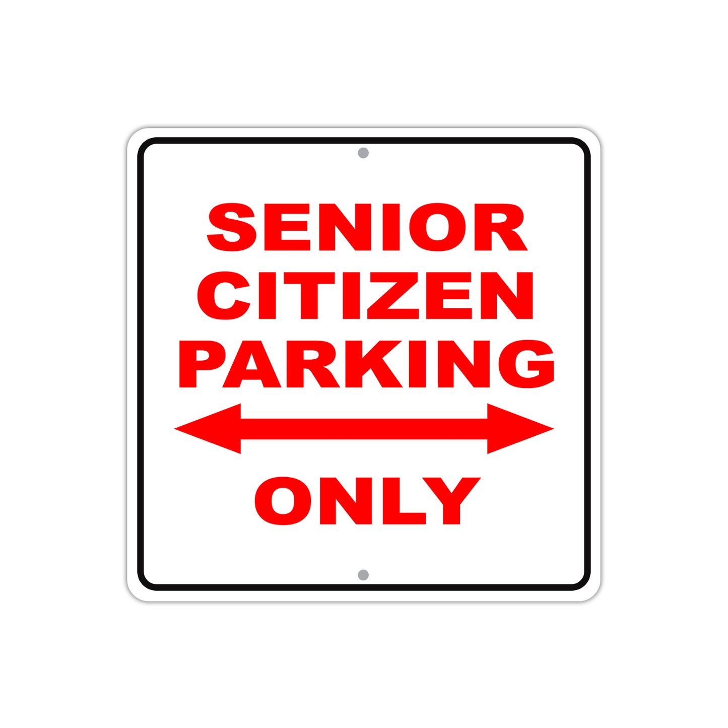 Senior Citizen Parking Only Novelty Garage Aluminum Metal Sign Plate
