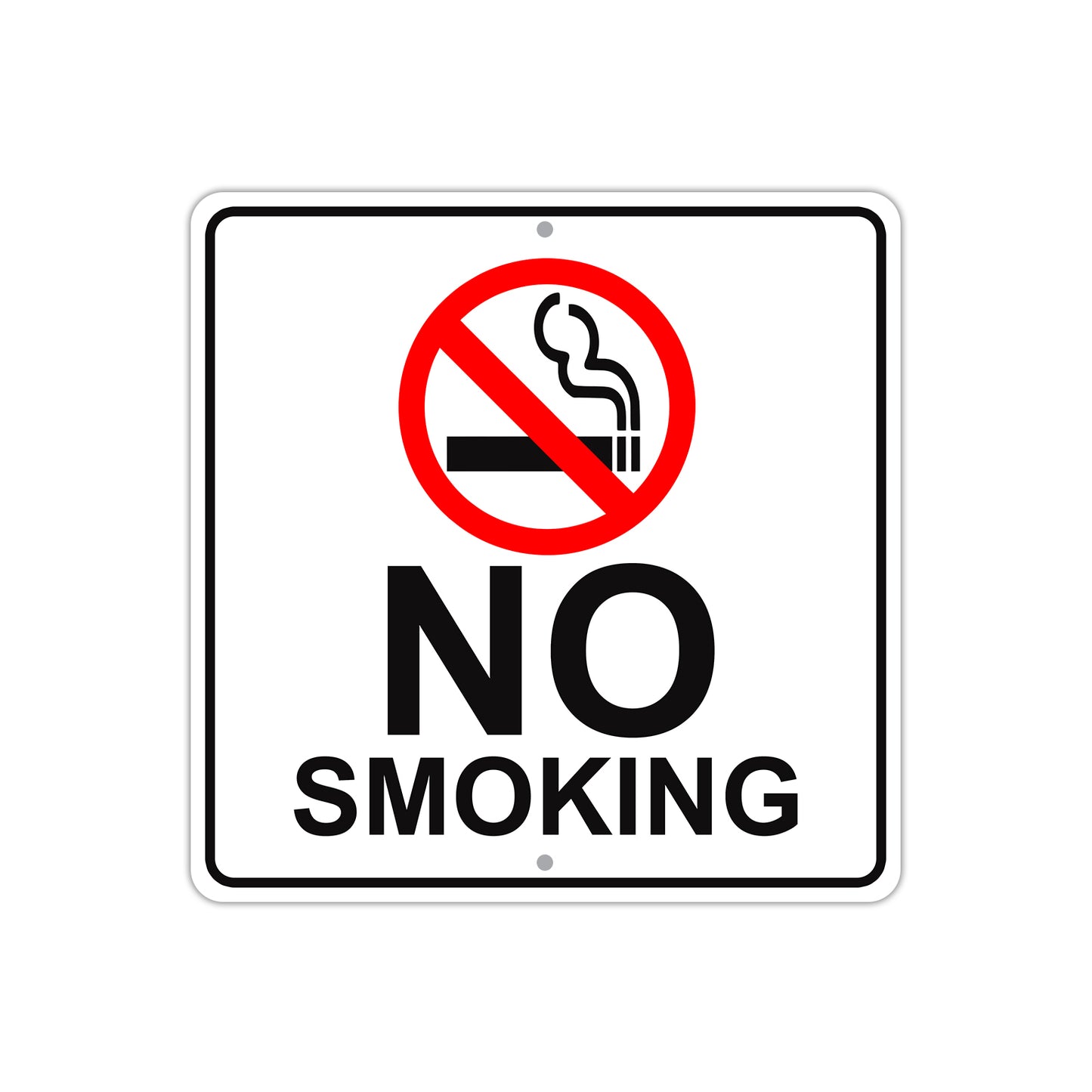 No Smoking With Cigarette Aluminum Metal Sign Plate