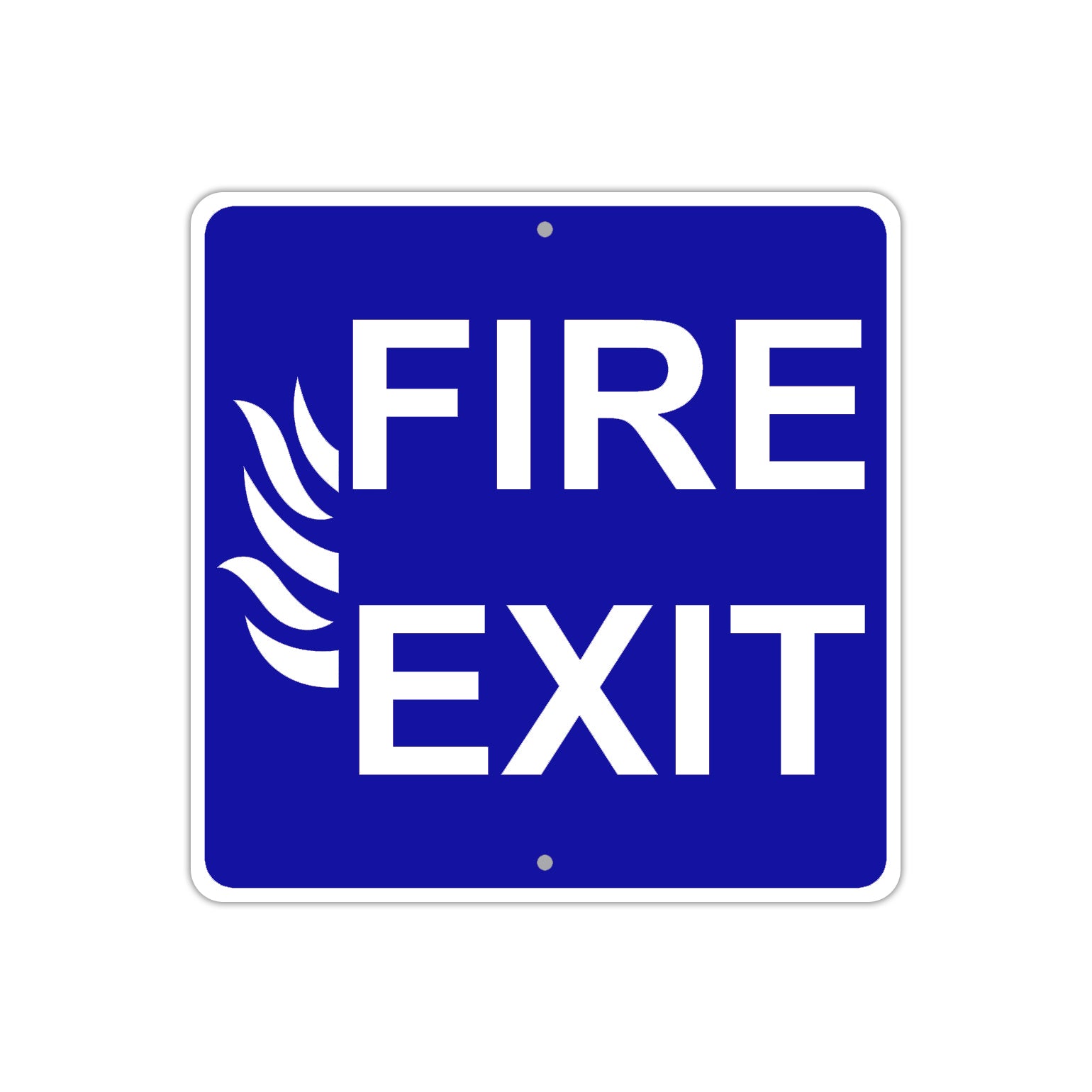 Fire Exit Fire Fighter Emergency Aluminum Metal Sign Plate