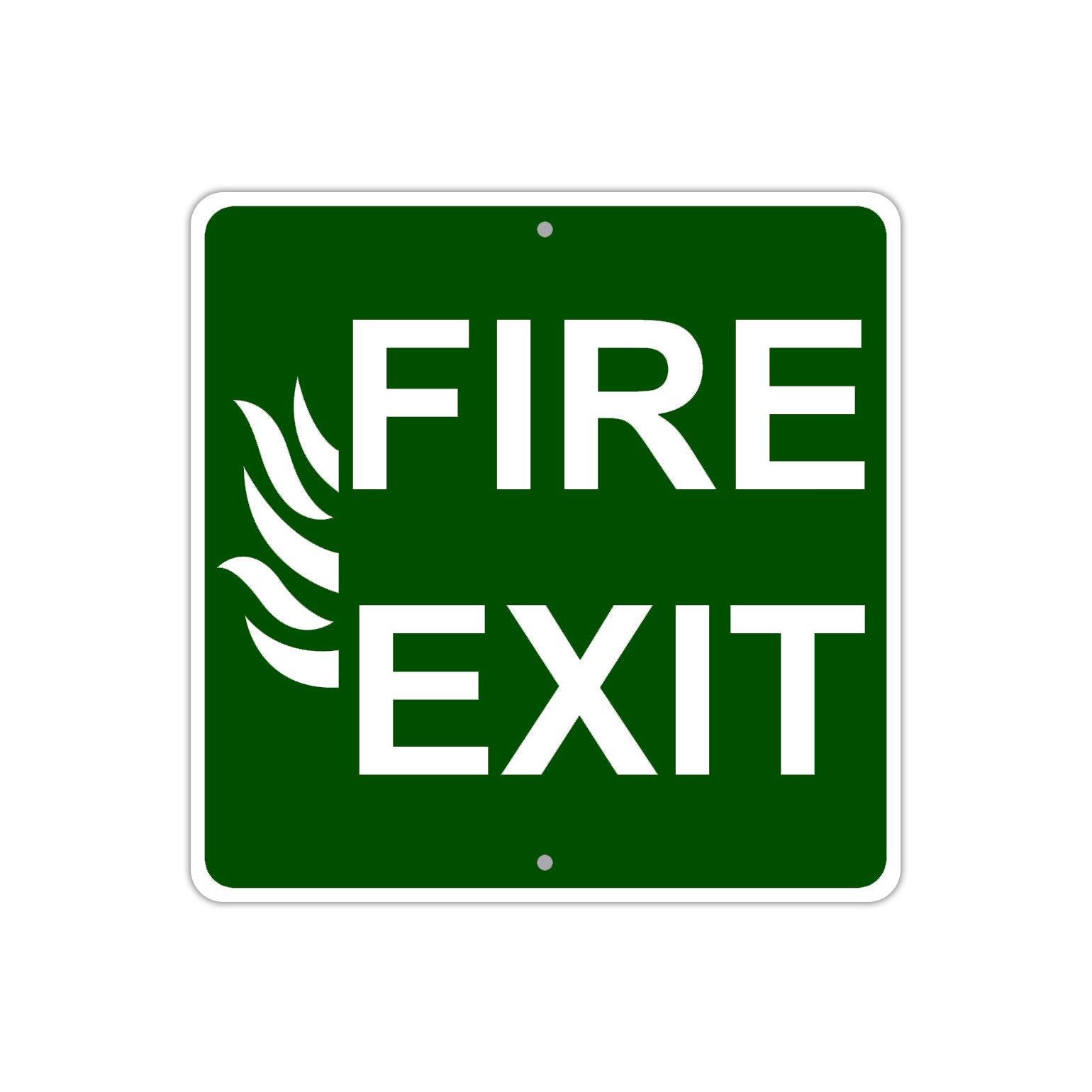 Fire Exit Fire Fighter Emergency Aluminum Metal Sign Plate