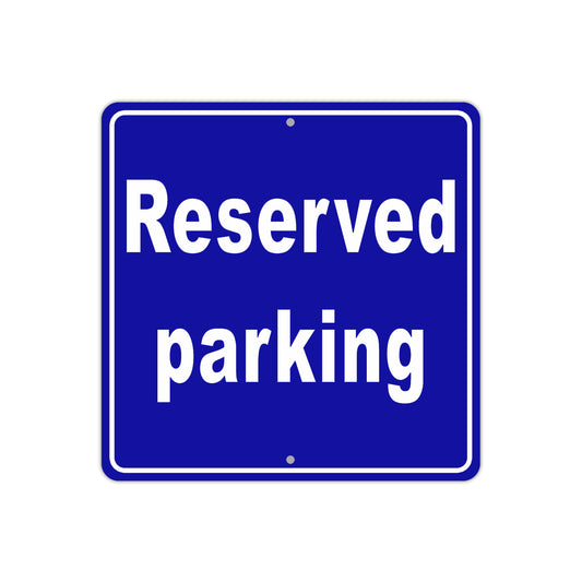 Reserved Parking Vehicle Towed Aluminum Metal Sign Plate
