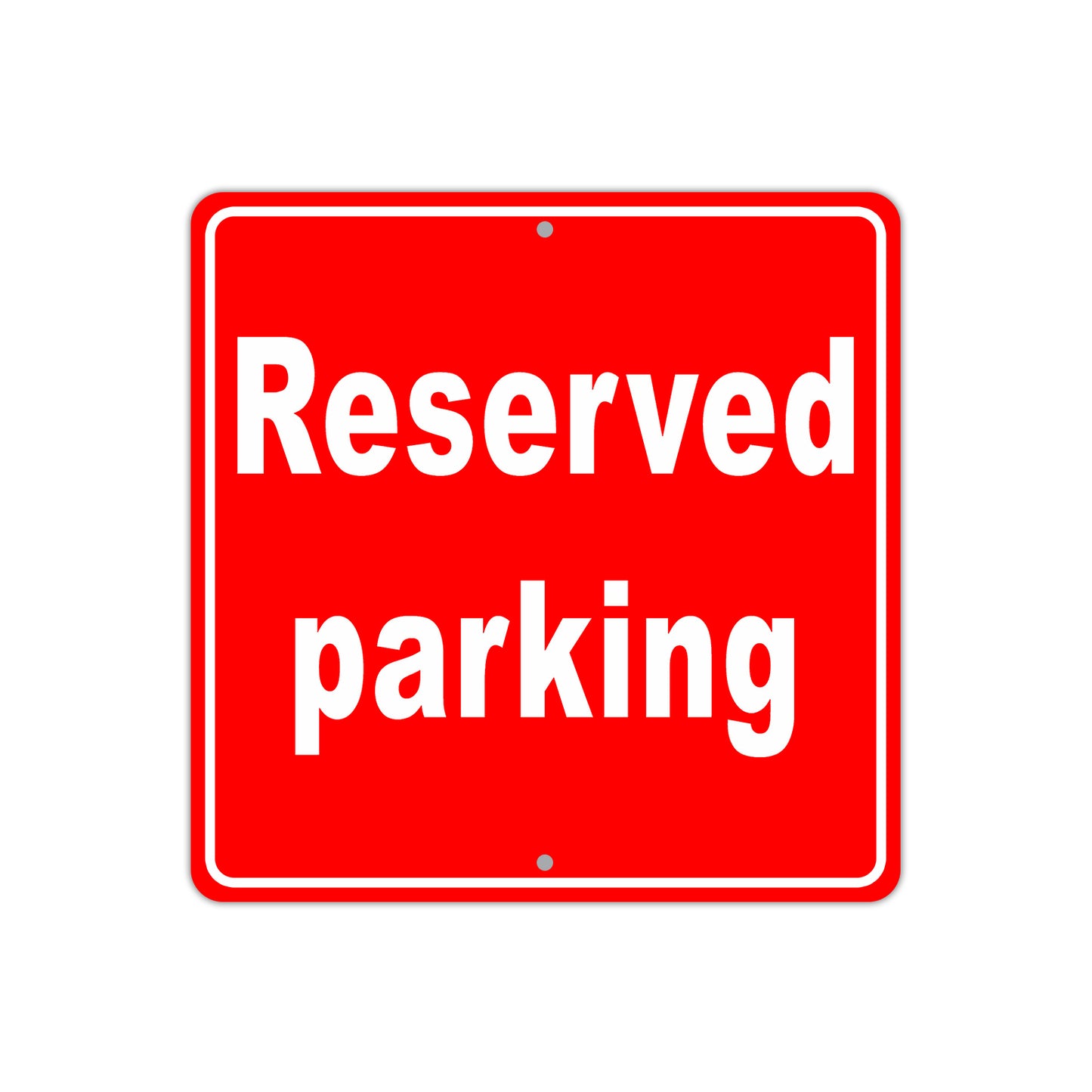 Reserved Parking Vehicle Towed Aluminum Metal Sign Plate