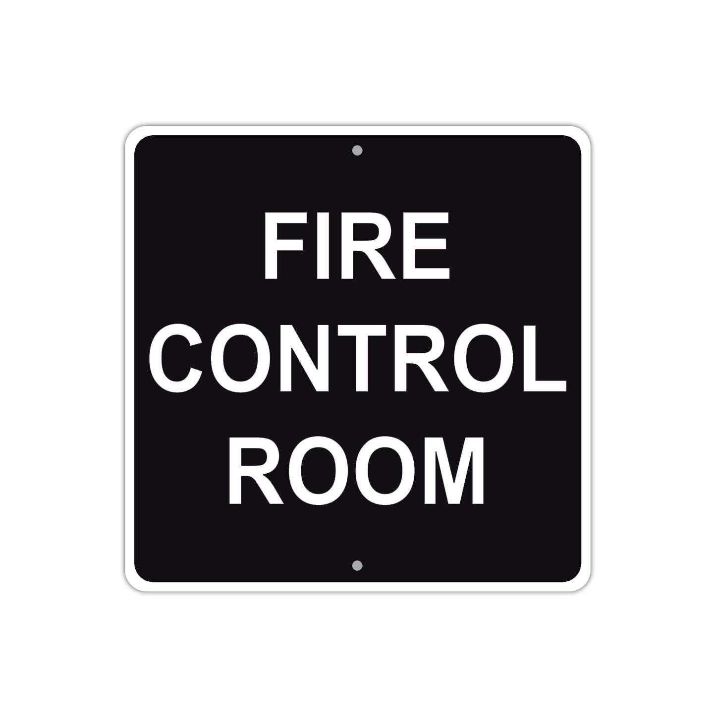 Fire Control Room Aluminum Metal Sign Plate