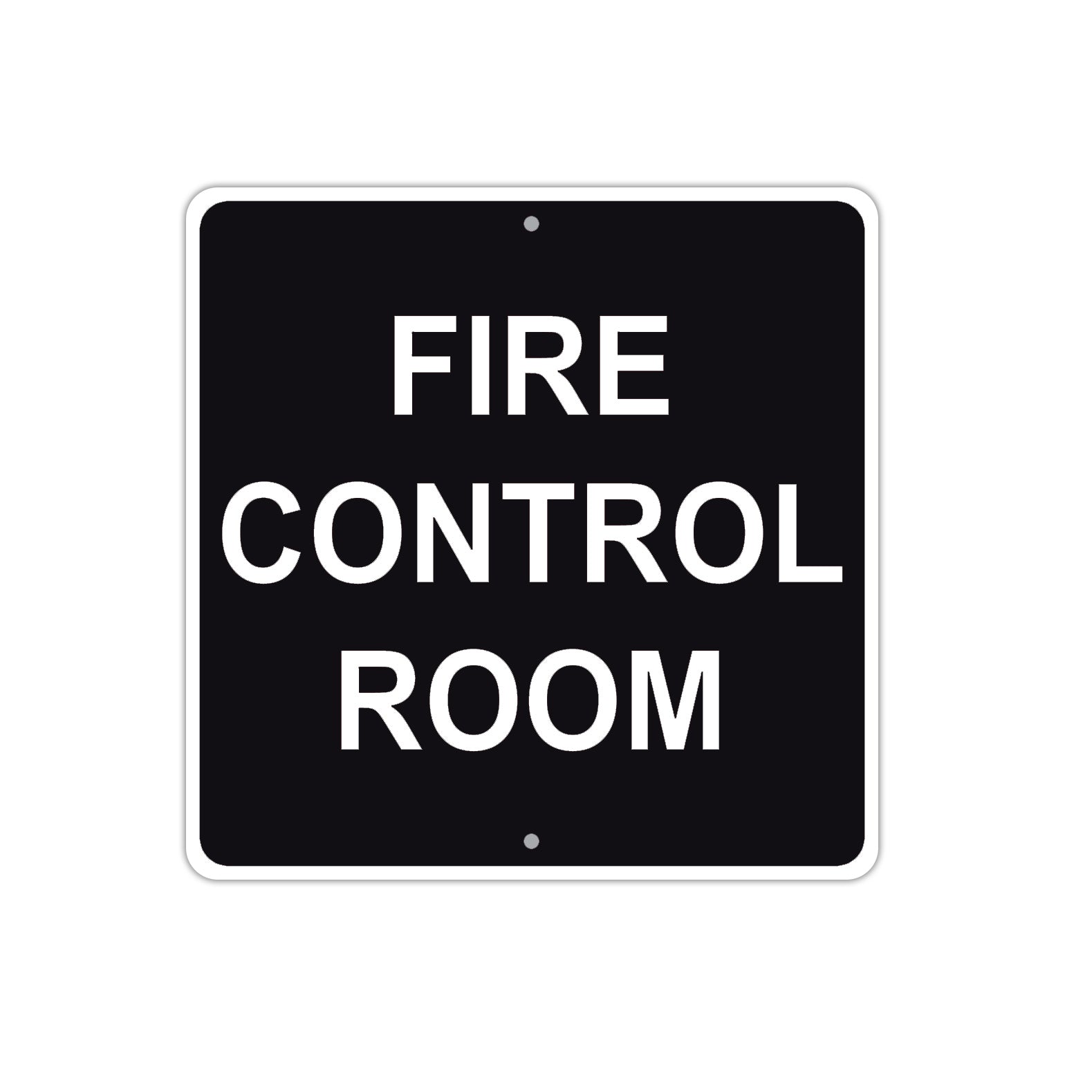 Fire Control Room Aluminum Metal Sign Plate