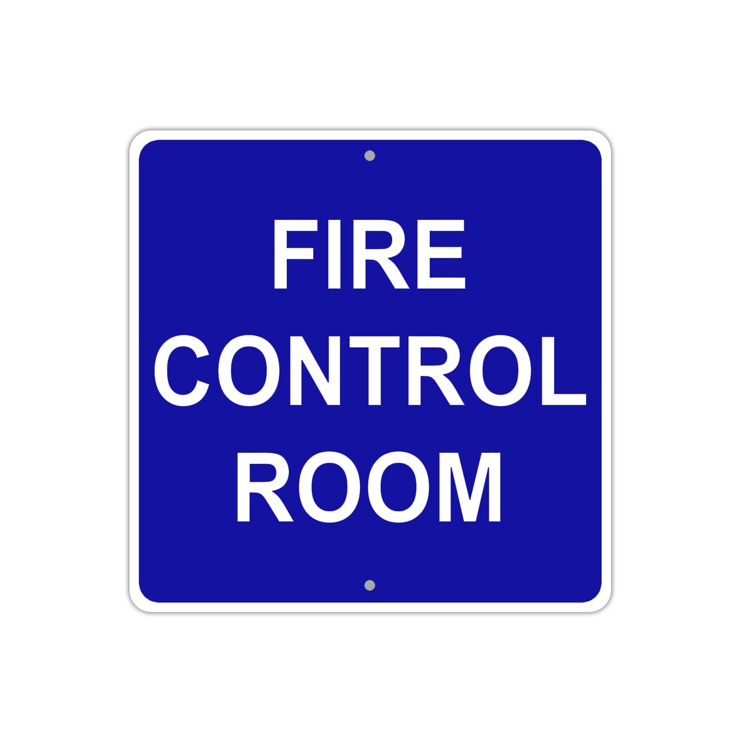 Fire Control Room Aluminum Metal Sign Plate