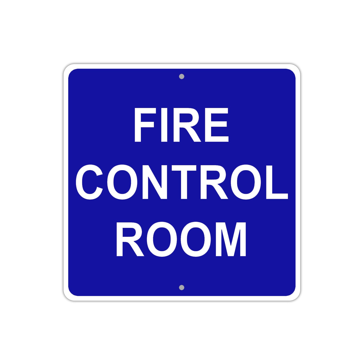 Fire Control Room Aluminum Metal Sign Plate