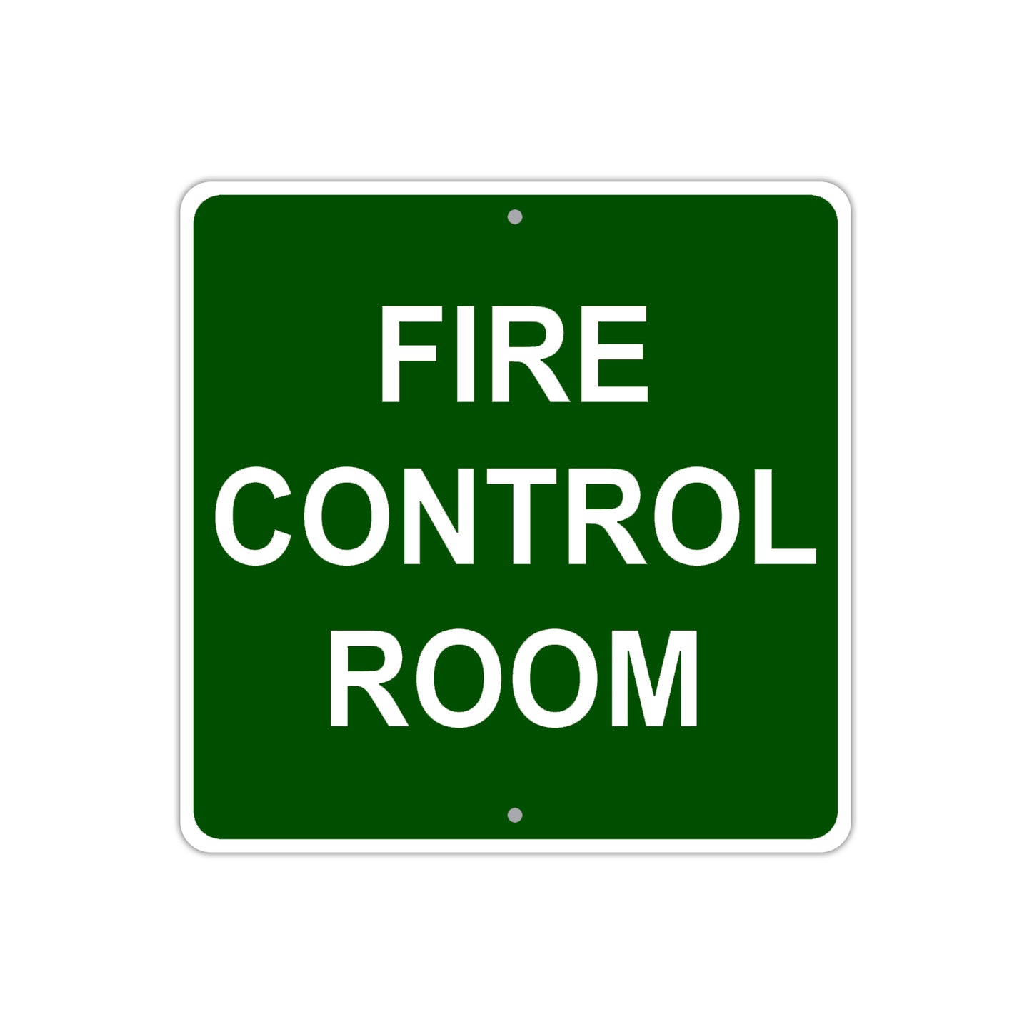 Fire Control Room Aluminum Metal Sign Plate