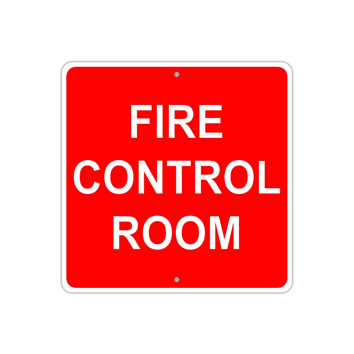 Fire Control Room Aluminum Metal Sign Plate