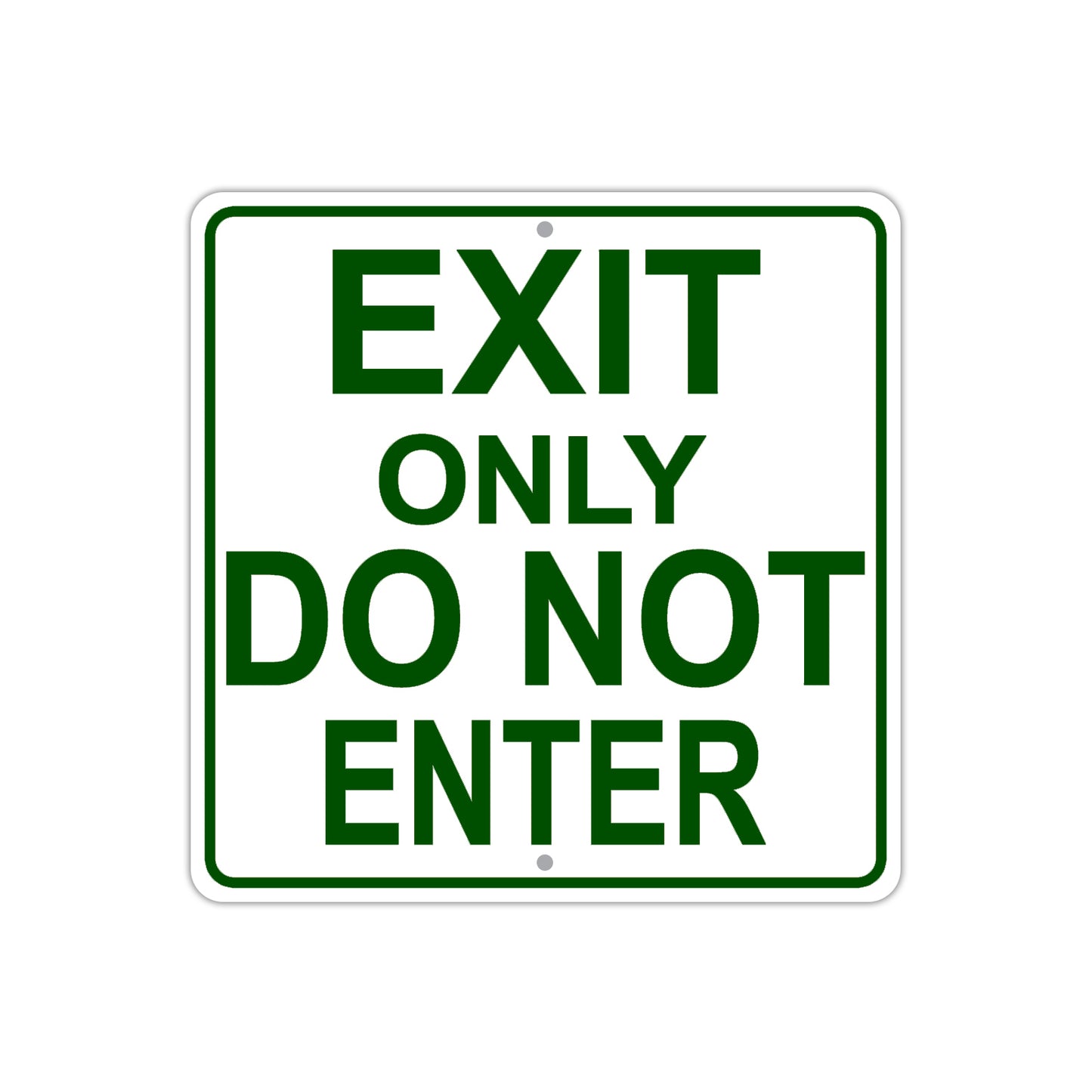 Exit Only Do Not Enter Caution Aluminum Metal Sign Plate