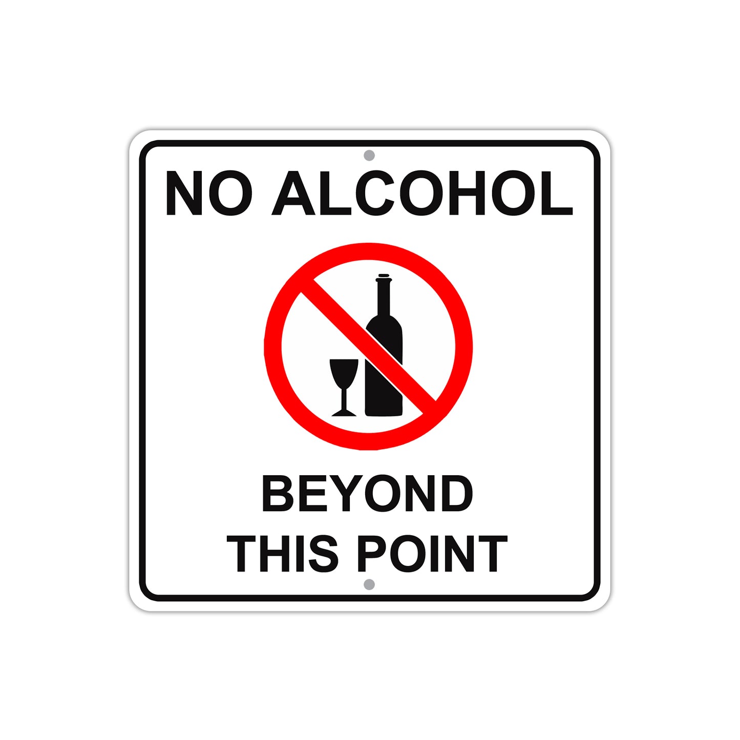 Stop No Food in This Store Allowed with Symbol Caution Aluminum Metal Sign Plate