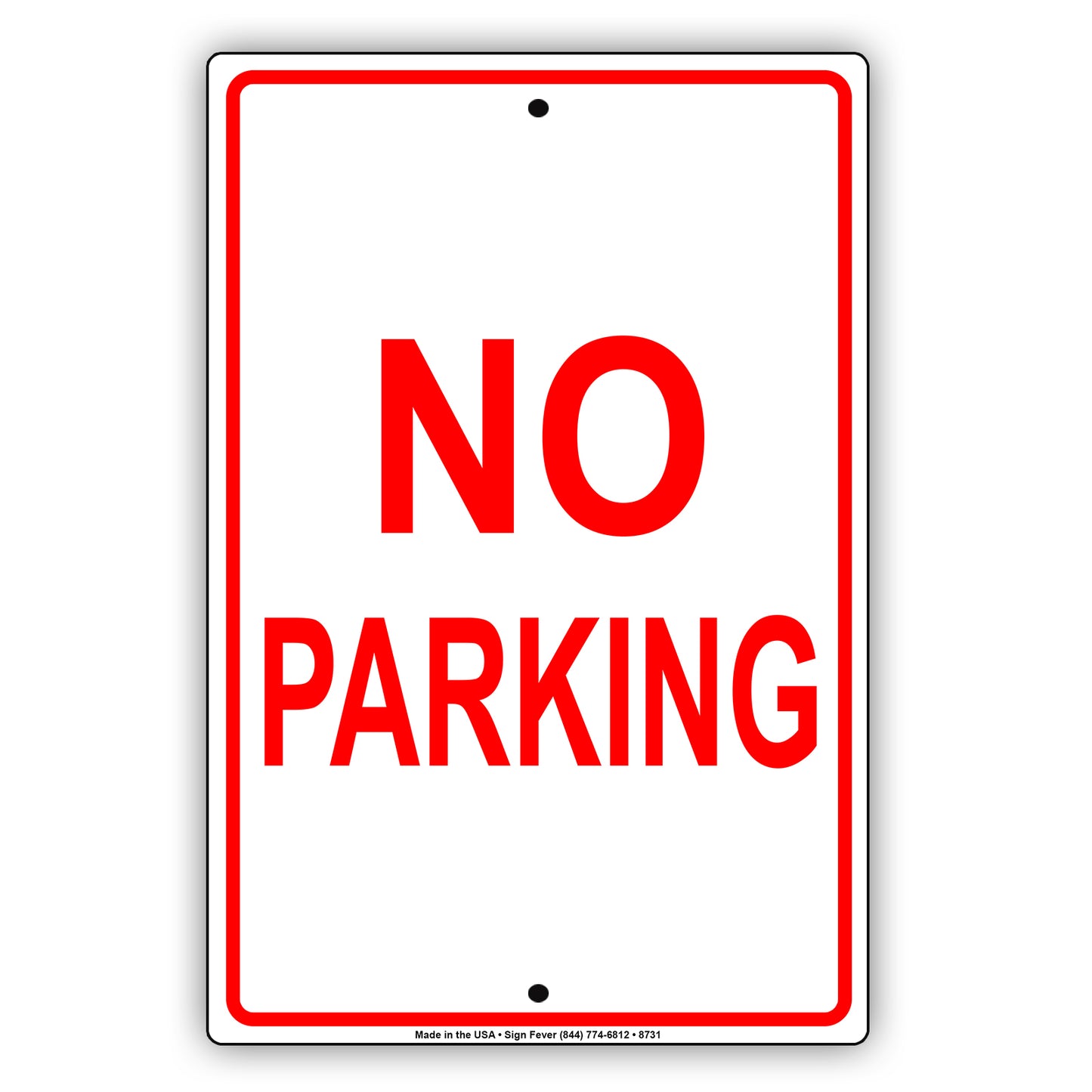 No Parking Road Traffic Aluminum Metal Sign Plate