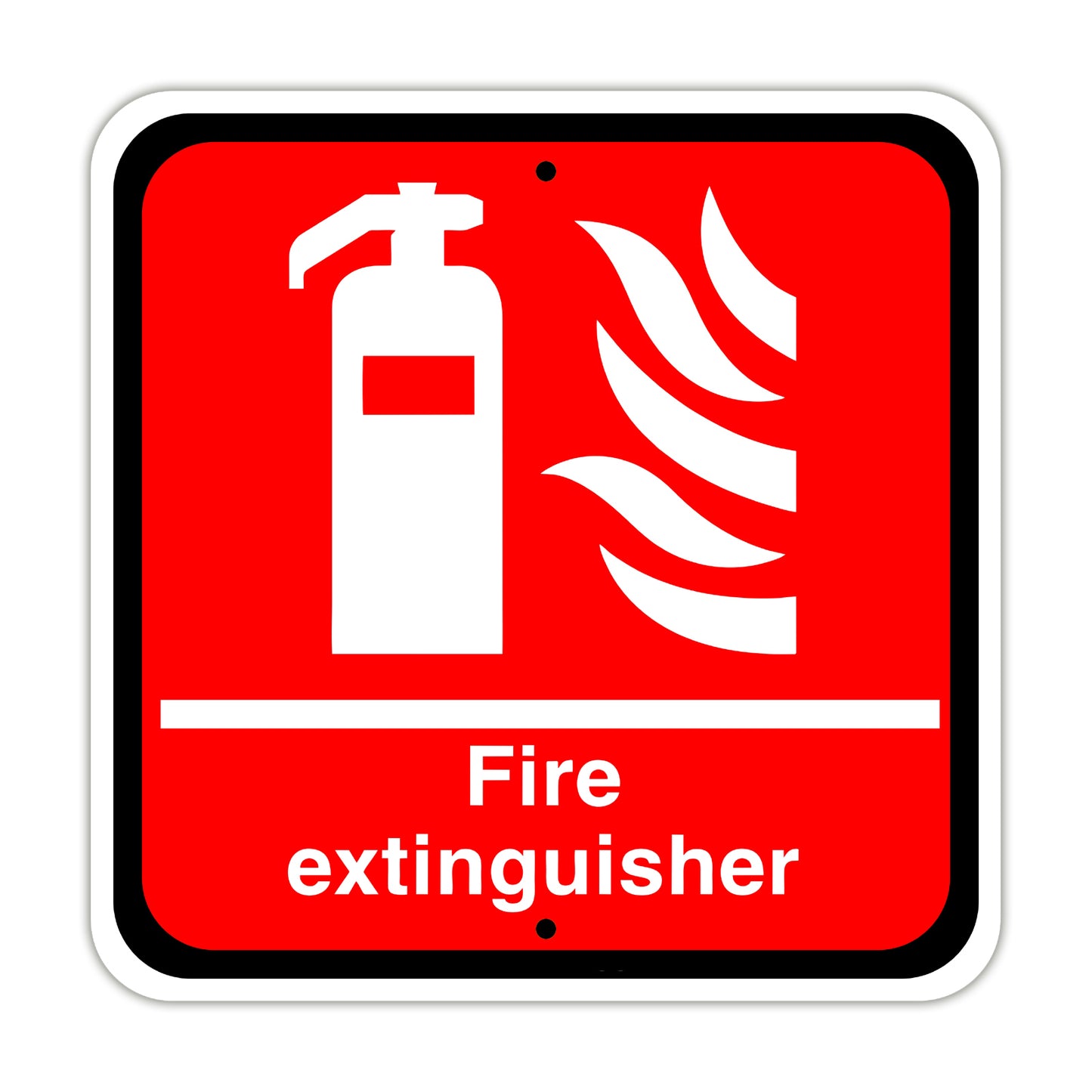 Fire Extinguisher Emergency Hospitality Hotels Motels Aluminum Metal Sign Plate