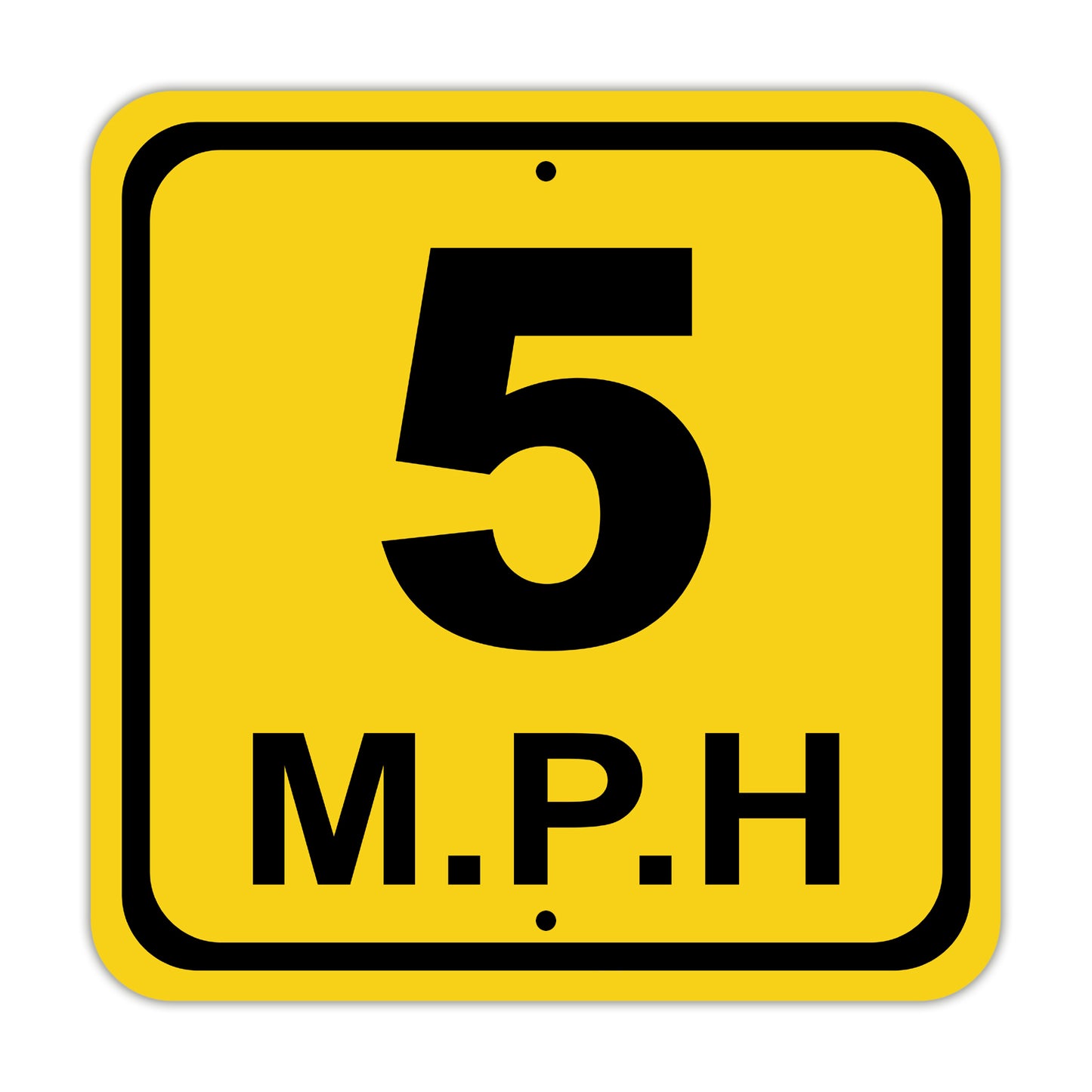 Maximum Speed Limit 5 Mph Street Road & Safety Aluminum Metal Sign Plate