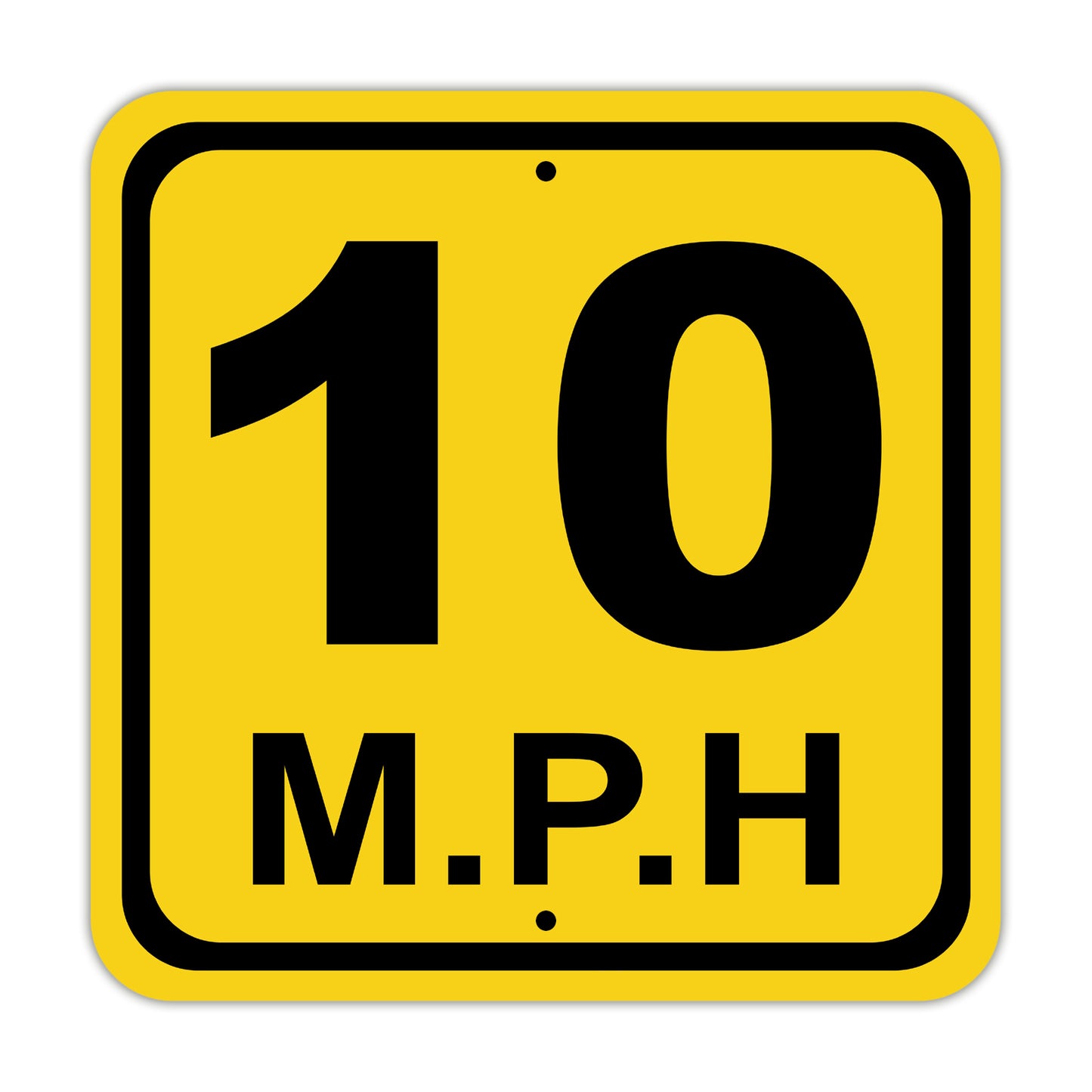Maximum Speed Limit 10 Mph Street Road & Safety Aluminum Metal Sign Plate
