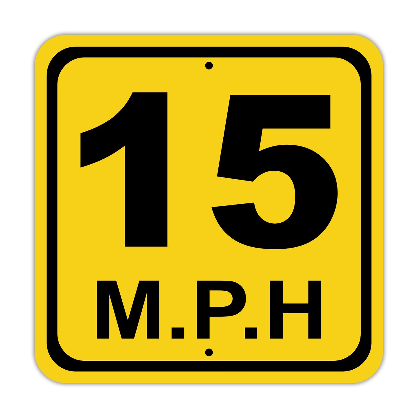 Maximum Speed Limit 15 Mph Street Road & Safety Aluminum Metal Sign Plate
