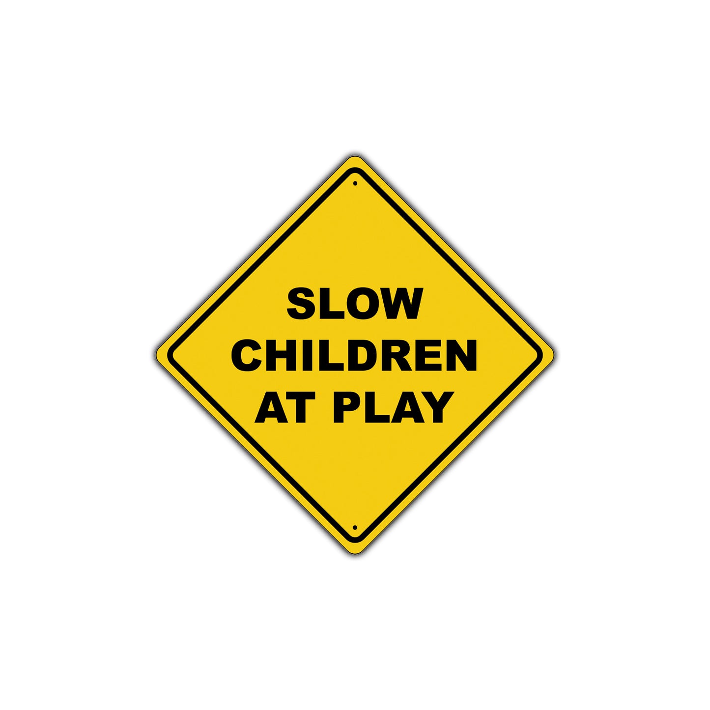 Slow Children At Play Crossing Safety Traffic Xing Metal Plate Warning Aluminum Novelty Sign
