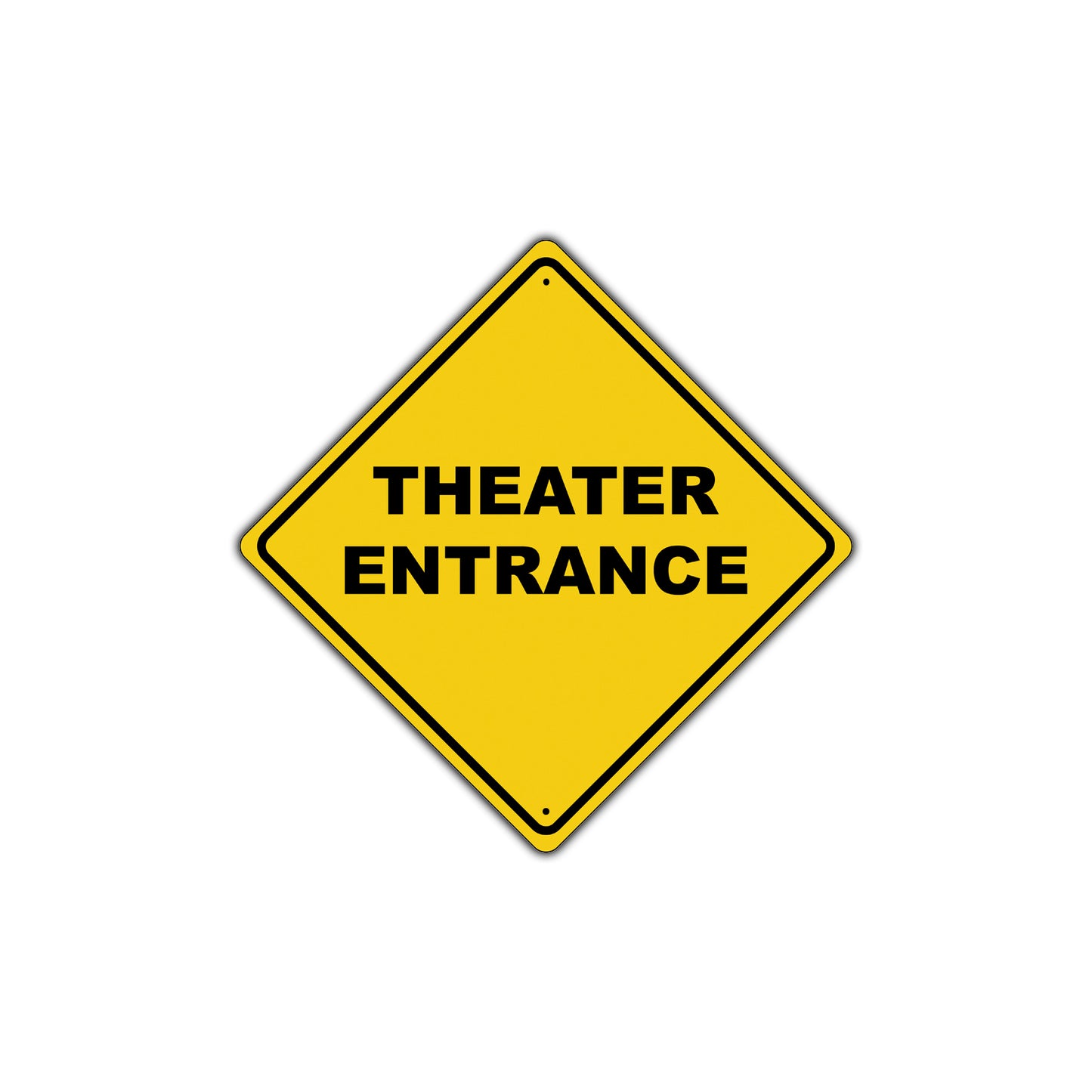 Theater Entrance Movie Cinema Snack Bar Theater Play Xing Metal Aluminum Plate Novelty Sign