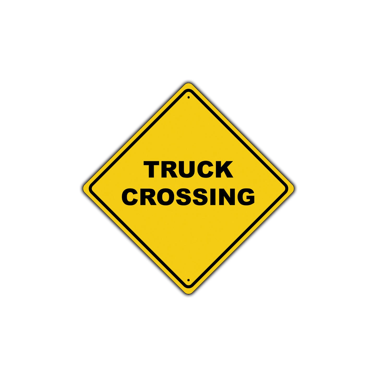 Truck Crossing Do Not Block Warning Caution Attention Xing Metal Aluminum Novelty Plate Sign