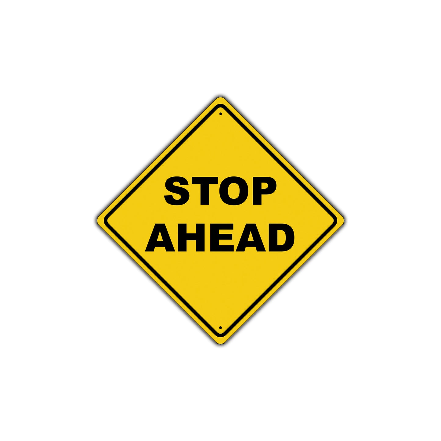Stop Ahead Crossing Warning Caution Attention Xing Metal Aluminum Novelty Plate Sign