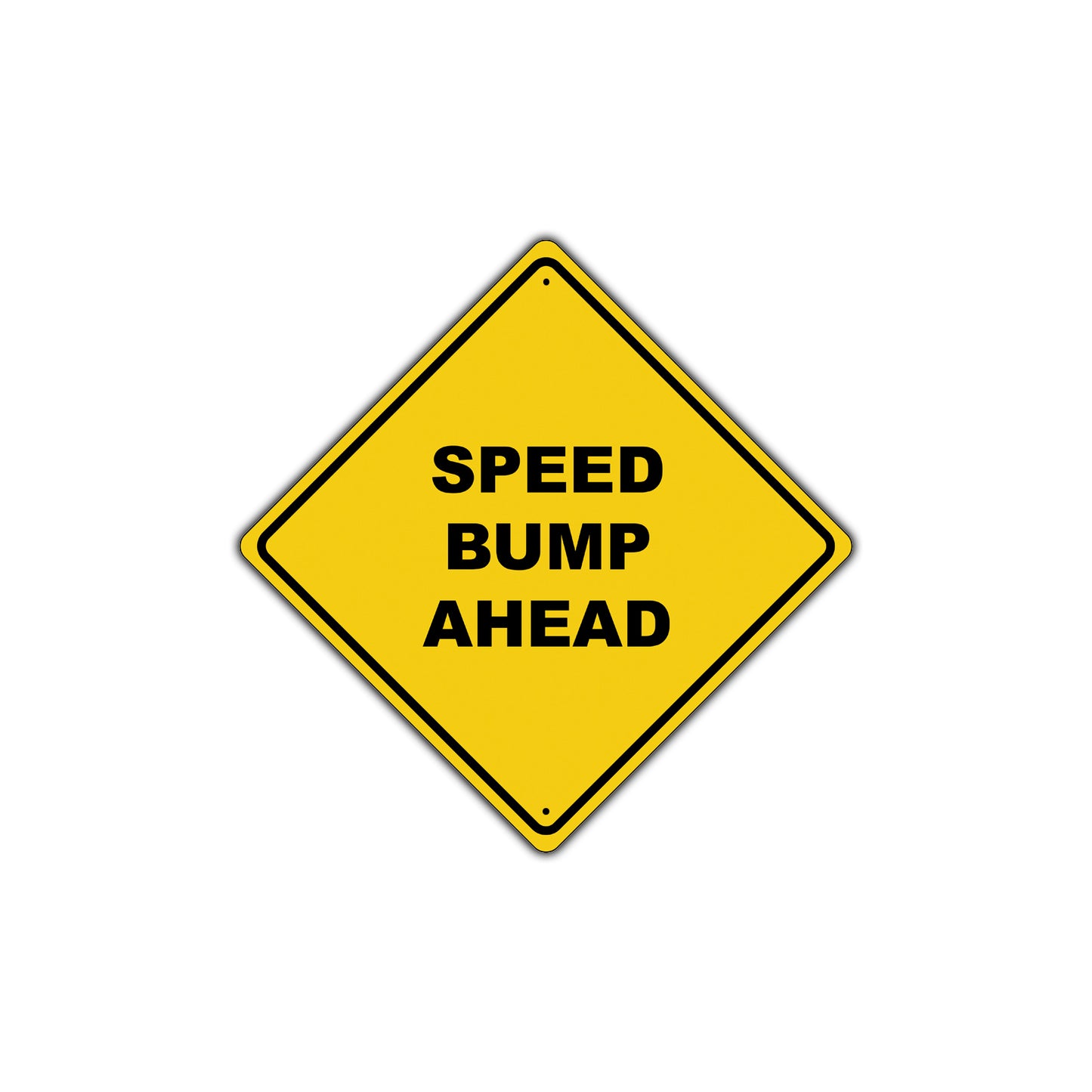 Speed Bump Ahead Road Caution Alert Attention Warning Xing Metal Aluminum Novelty Plate Sign