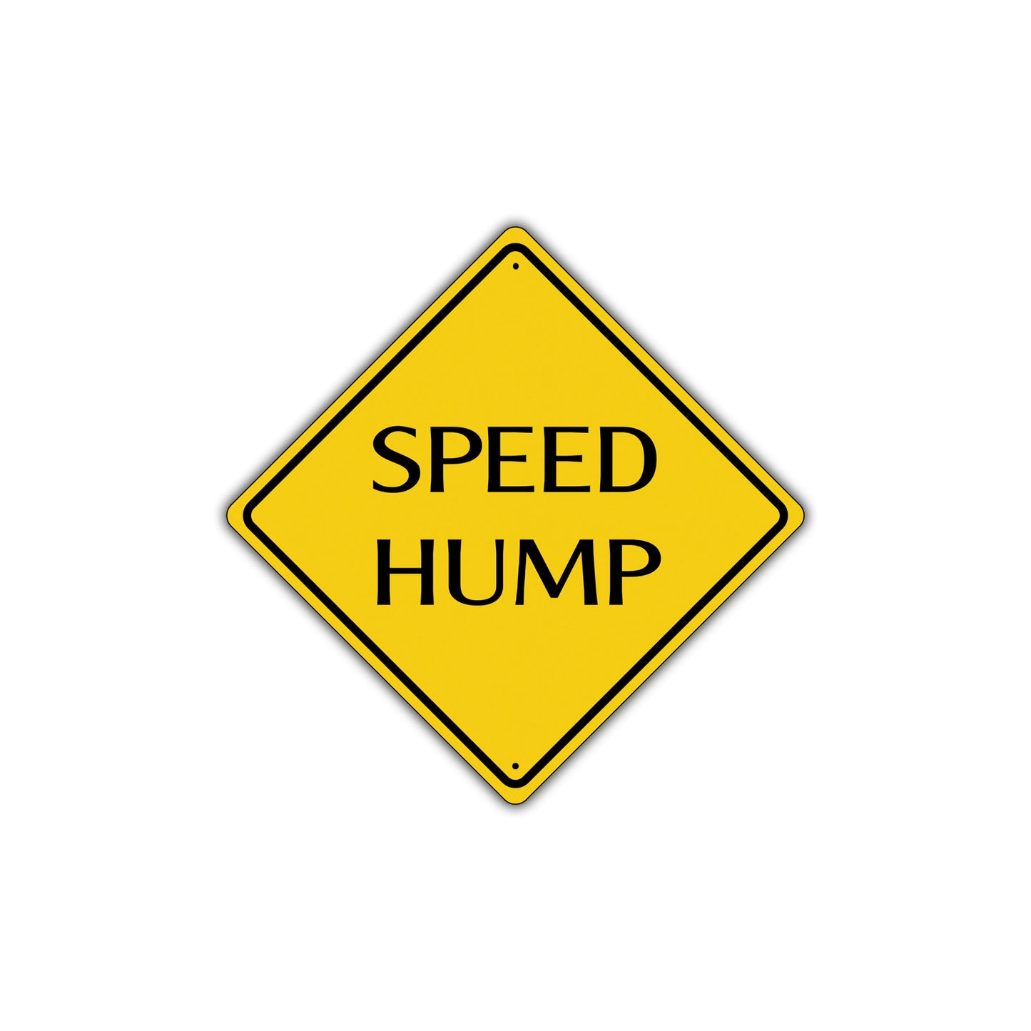 Speed Hump Slow Down Warning Caution Attention Xing Metal Aluminum Novelty Plate Sign