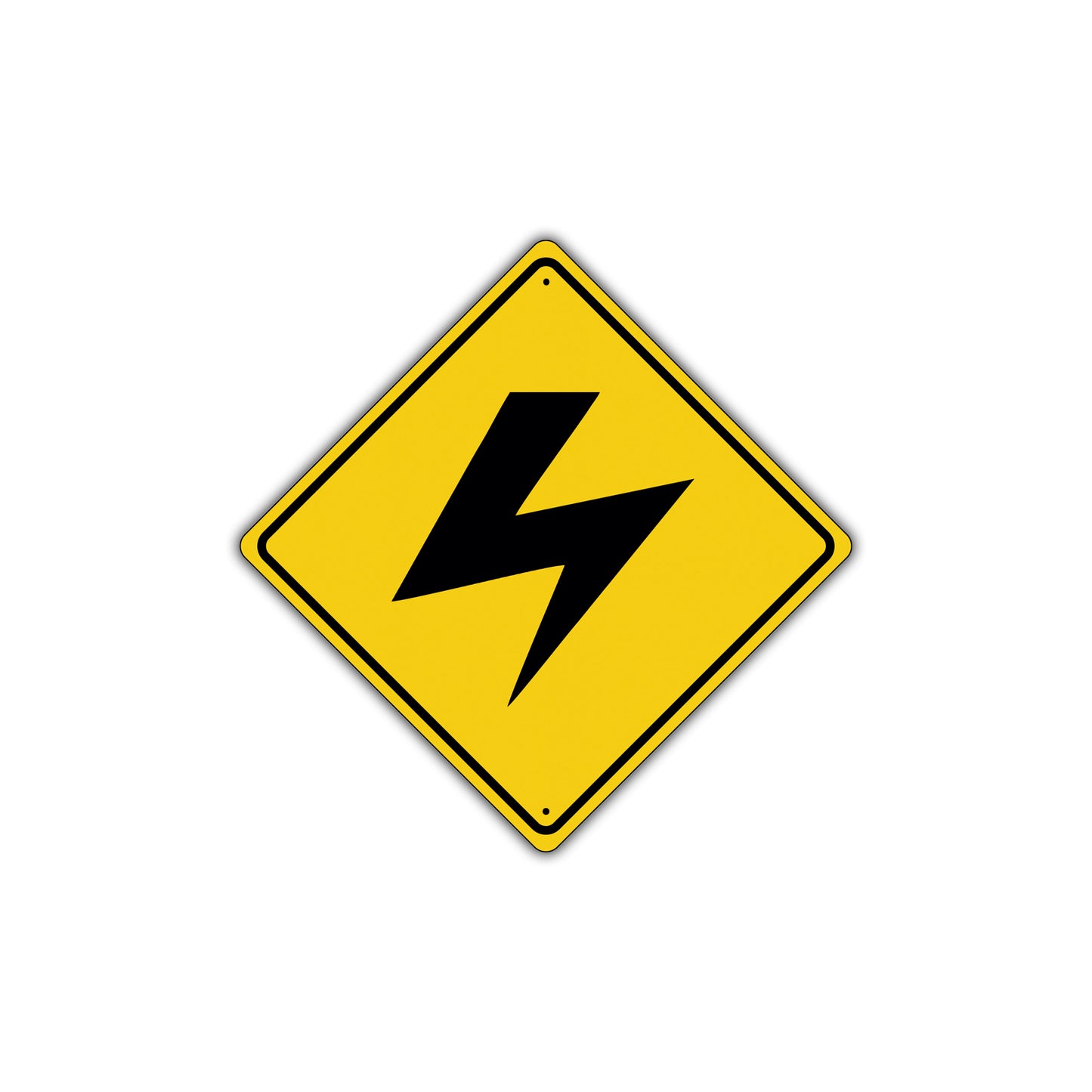 High Voltage Symbol Iso Alert Attention Xing Metal Aluminum Novelty Plate Sign