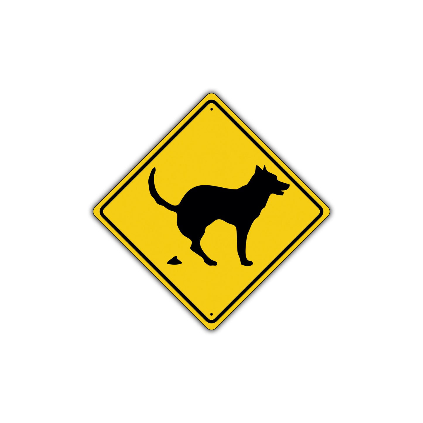 Warning Poop Zone Sign Dog Crap Clean Pp Pick Pet Walk Walker Lawn Grass Scoop Alert Attention