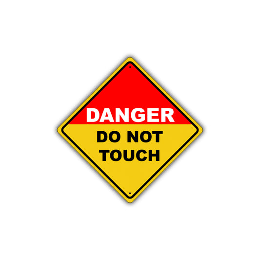 Caution Danger Do Not Touch High Voltage Security Fence Attention Metal Aluminum Novelty Alert Sign