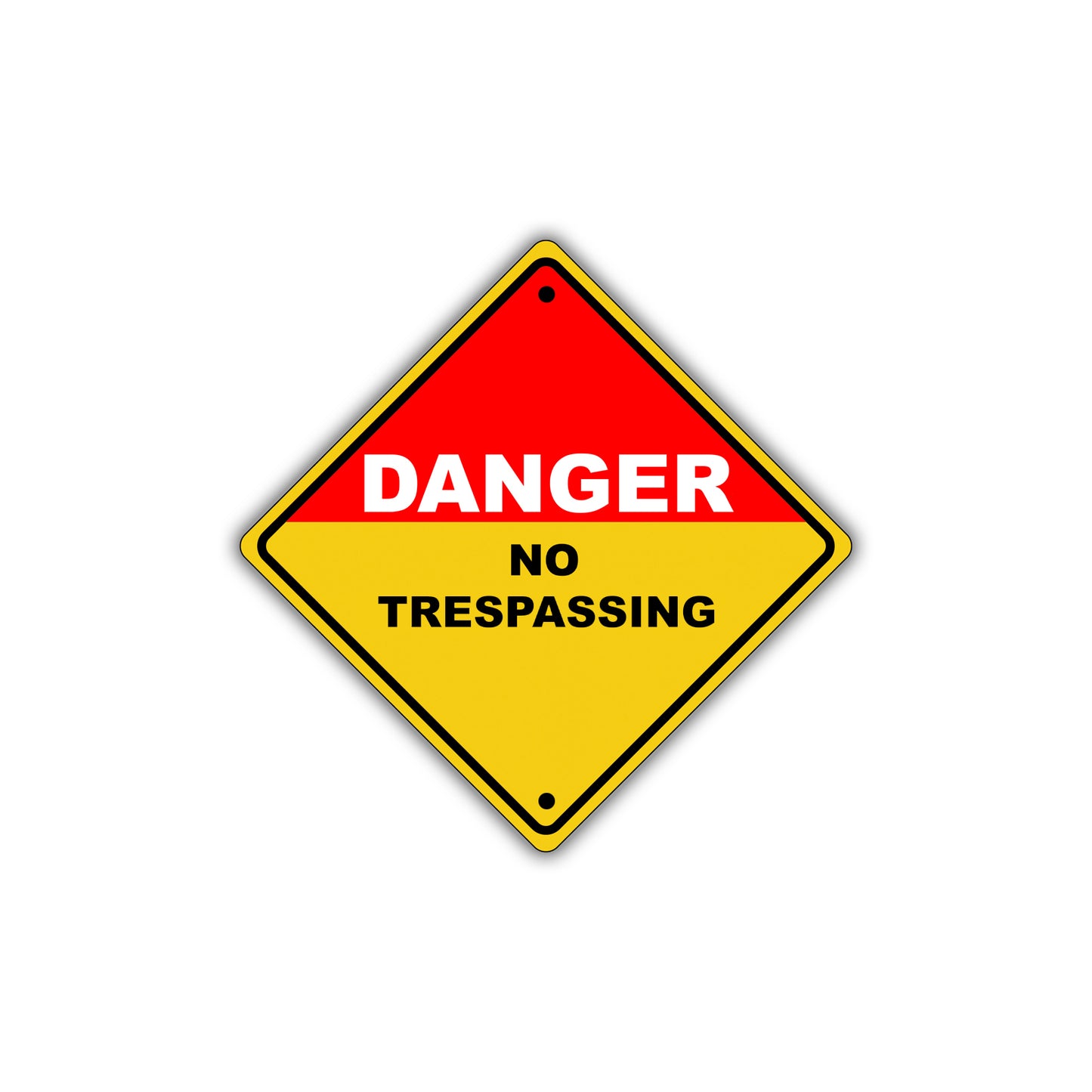 Caution Danger No Trespassing Osha / Ansi Do Not Park Metal Aluminum Novelty Notice Sign Plate