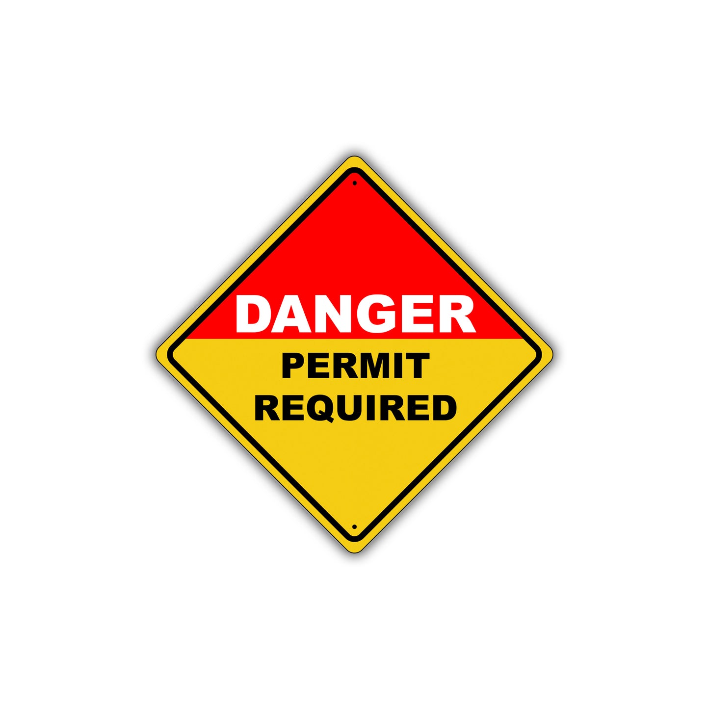 Caution Danger Permit Required Confined Space Do Not Enter Metal Aluminum Novelty Notice Sign Plate
