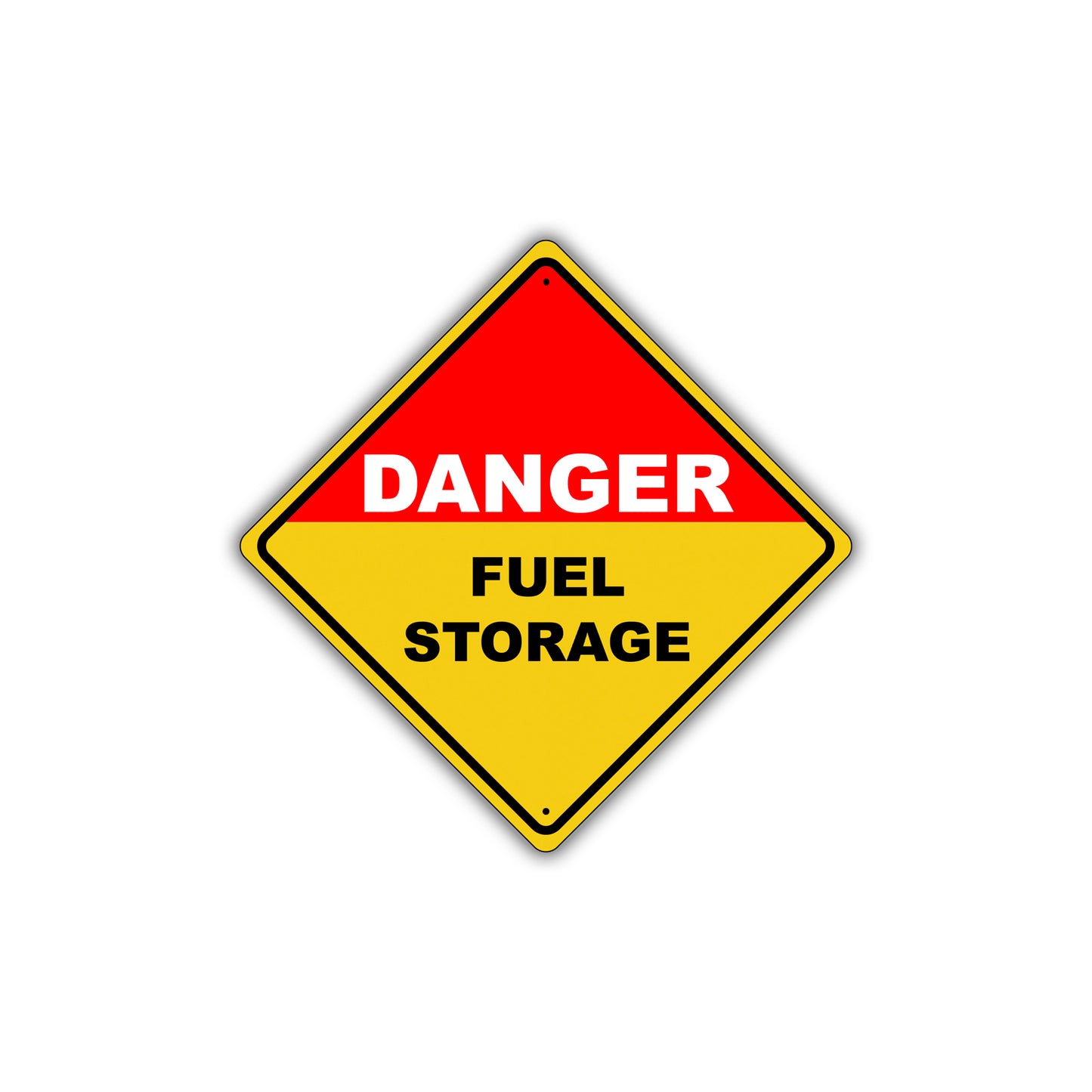 Caution Danger Fuel Storage No Smoking Hazard Flammable Metal Aluminum Novelty Notice Sign Plate