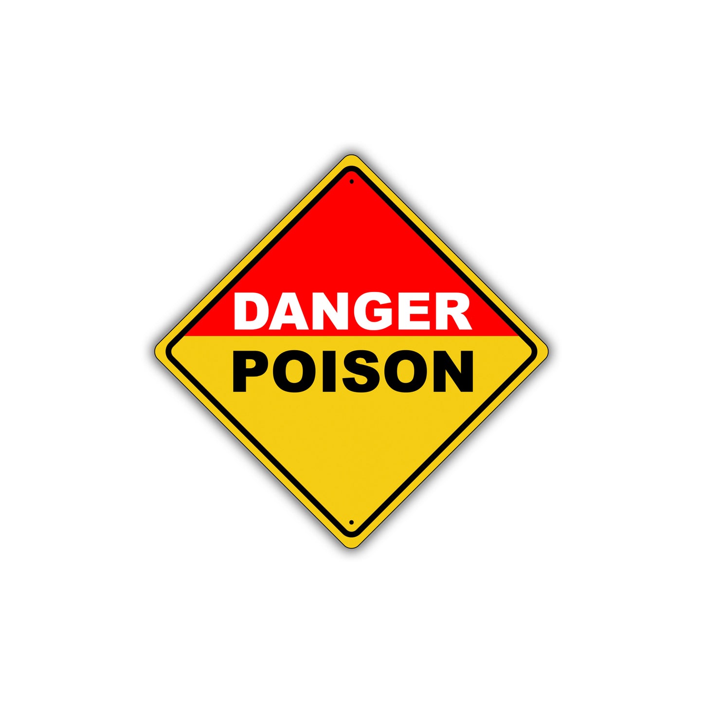 Caution Danger Poison Hazard Warning Keep Out Metal Alert Aluminum Novelty Notice Sign Plate