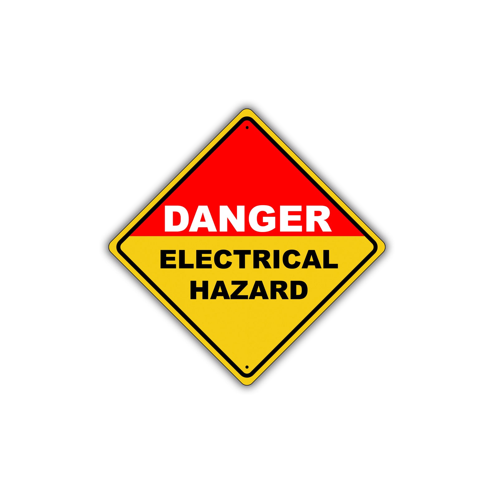 Caution Danger Electrical Hazard Do Not Touch Metal Alert Aluminum Novelty Notice Sign Plate
