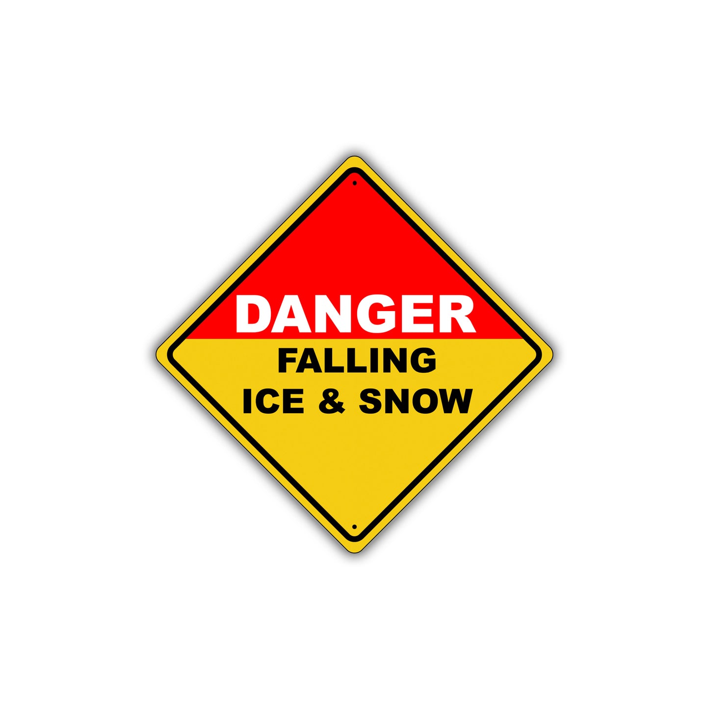 Caution Danger Falling Ice & Snow Hazard Osha Touch Metal Alert Aluminum Novelty Notice Sign Plate
