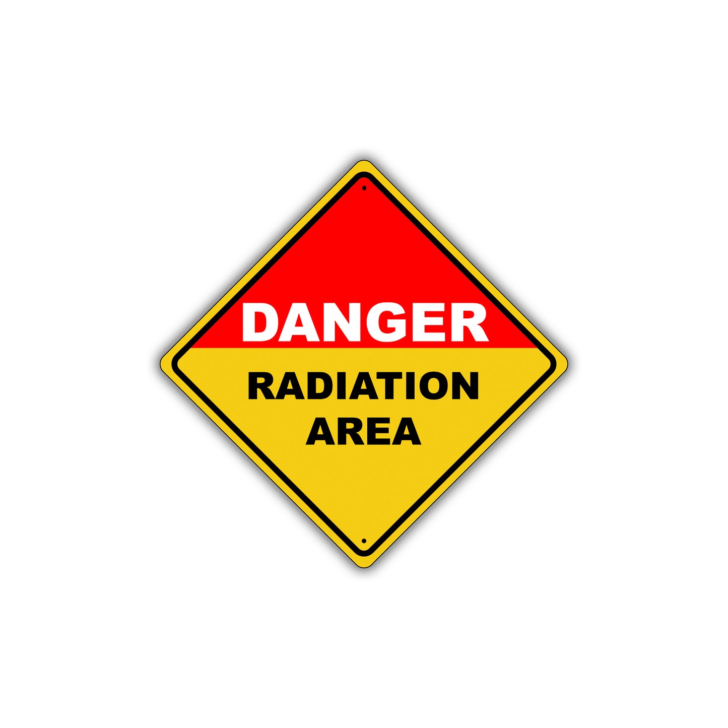 Caution Danger Radiation Area Osha / Ansi Metal Alert Aluminum Novelty Notice Sign Plate