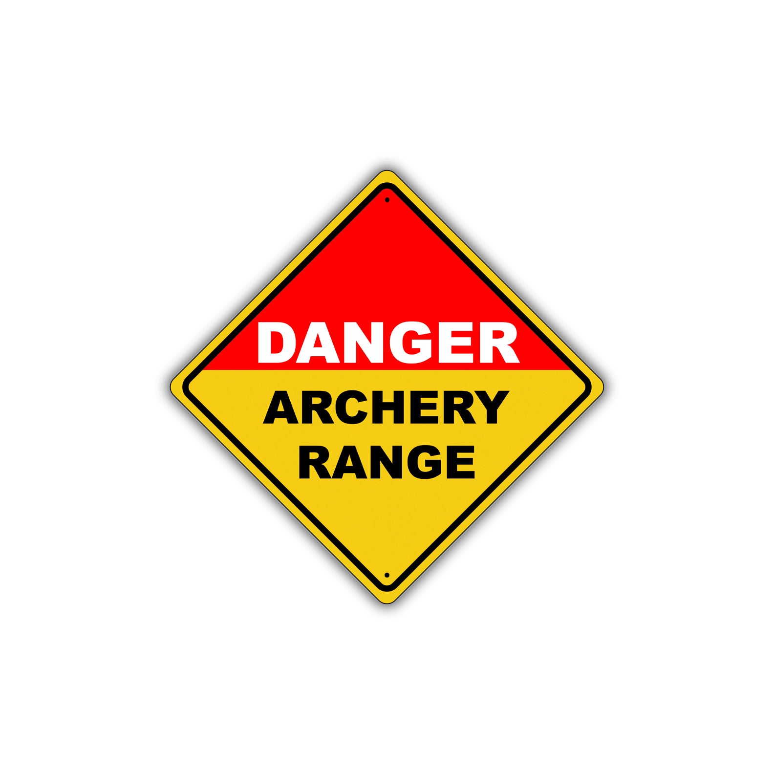 Caution Danger Archery Range Osha Metal Alert Aluminum Novelty Notice Sign Plate