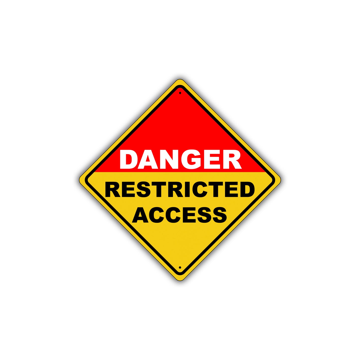 Restricted Access No Entry Osha Metal Alert Aluminum Novelty Notice Sign Plate