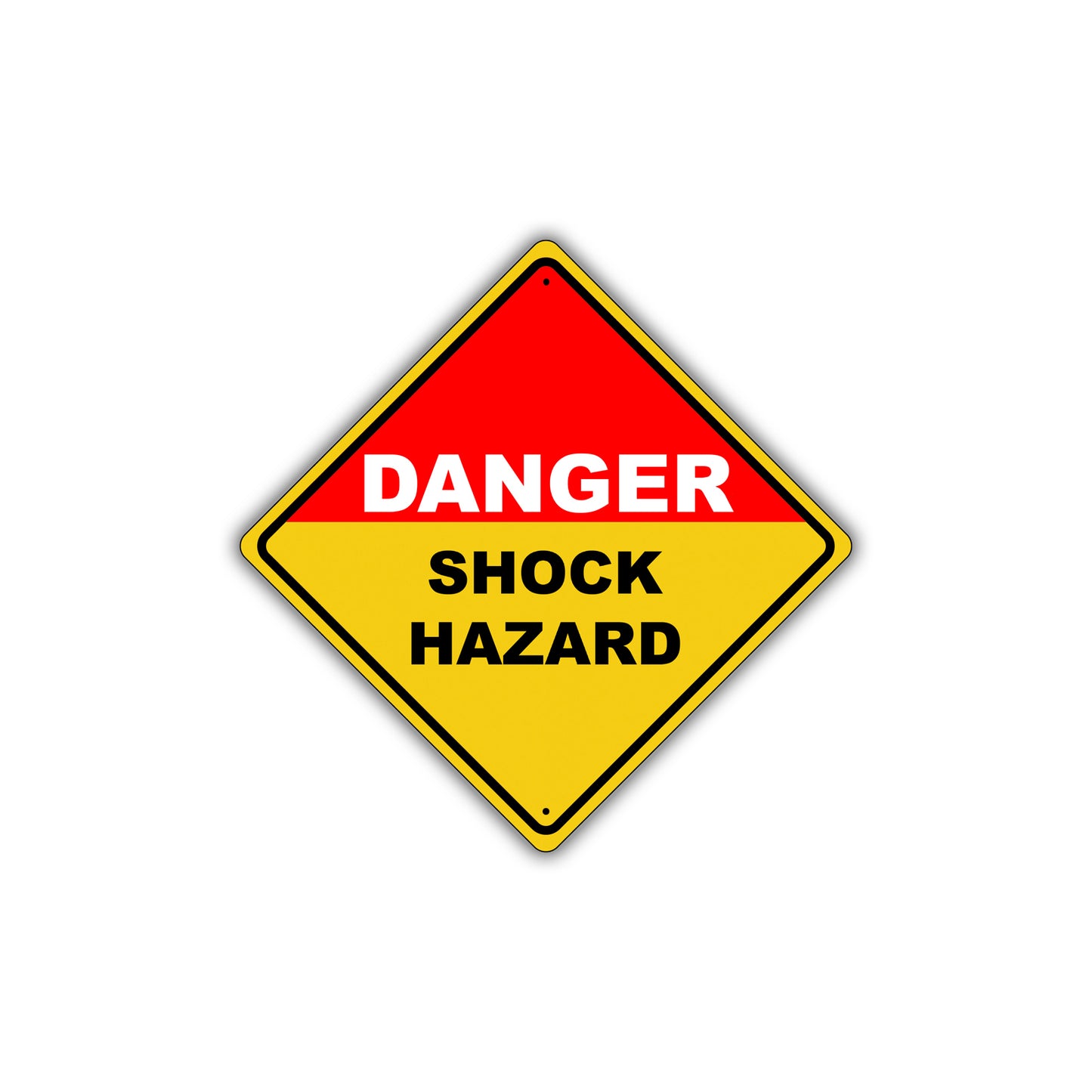 Caution Danger Shock Hazard Osha Metal Alert Aluminum Novelty Notice Sign Plate