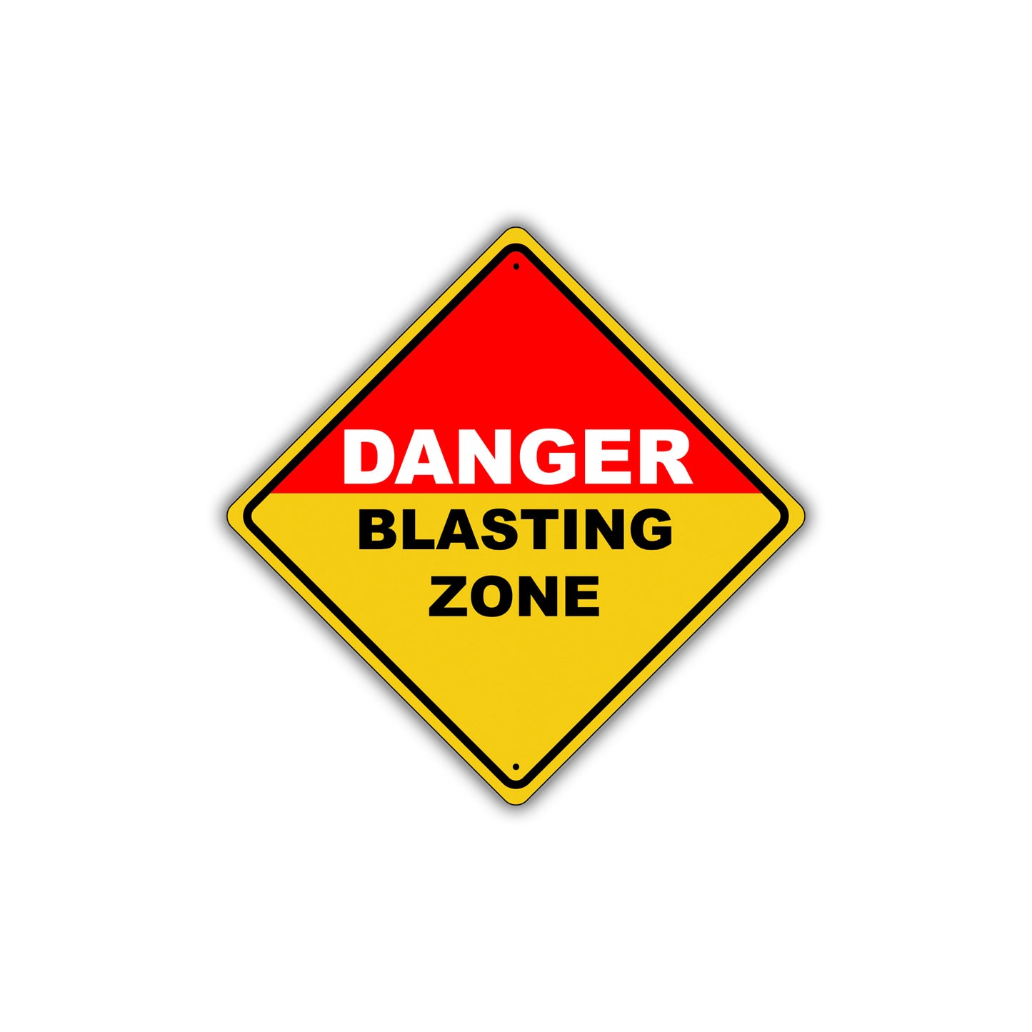 Caution Danger  Blasting Zone Keep Away! Osha Metal Alert Aluminum Novelty Notice Sign Plate