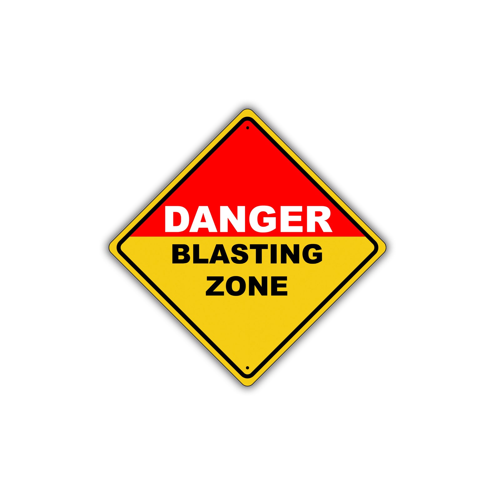 Caution Danger  Blasting Zone Keep Away! Osha Metal Alert Aluminum Novelty Notice Sign Plate