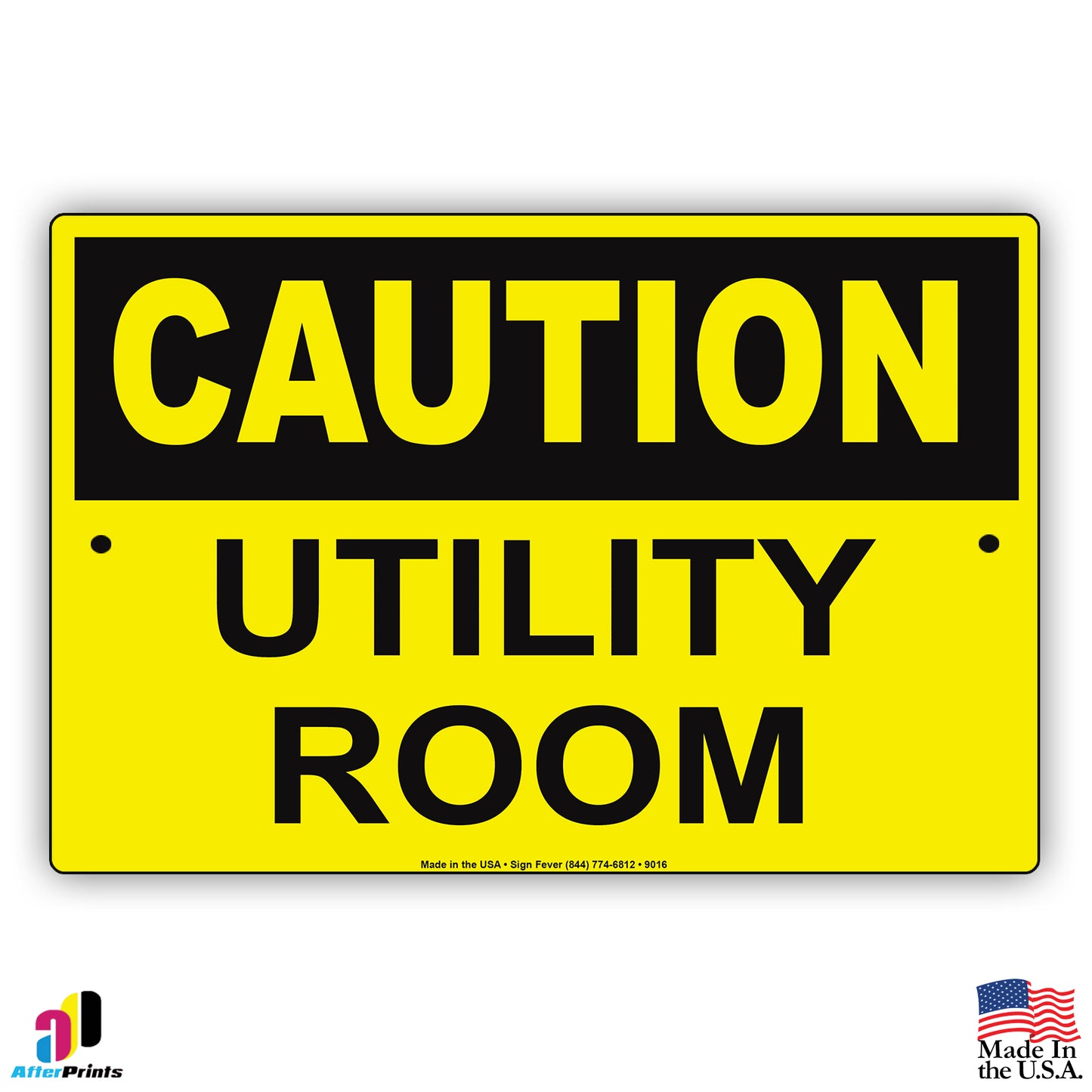 Caution Utility Room Sign